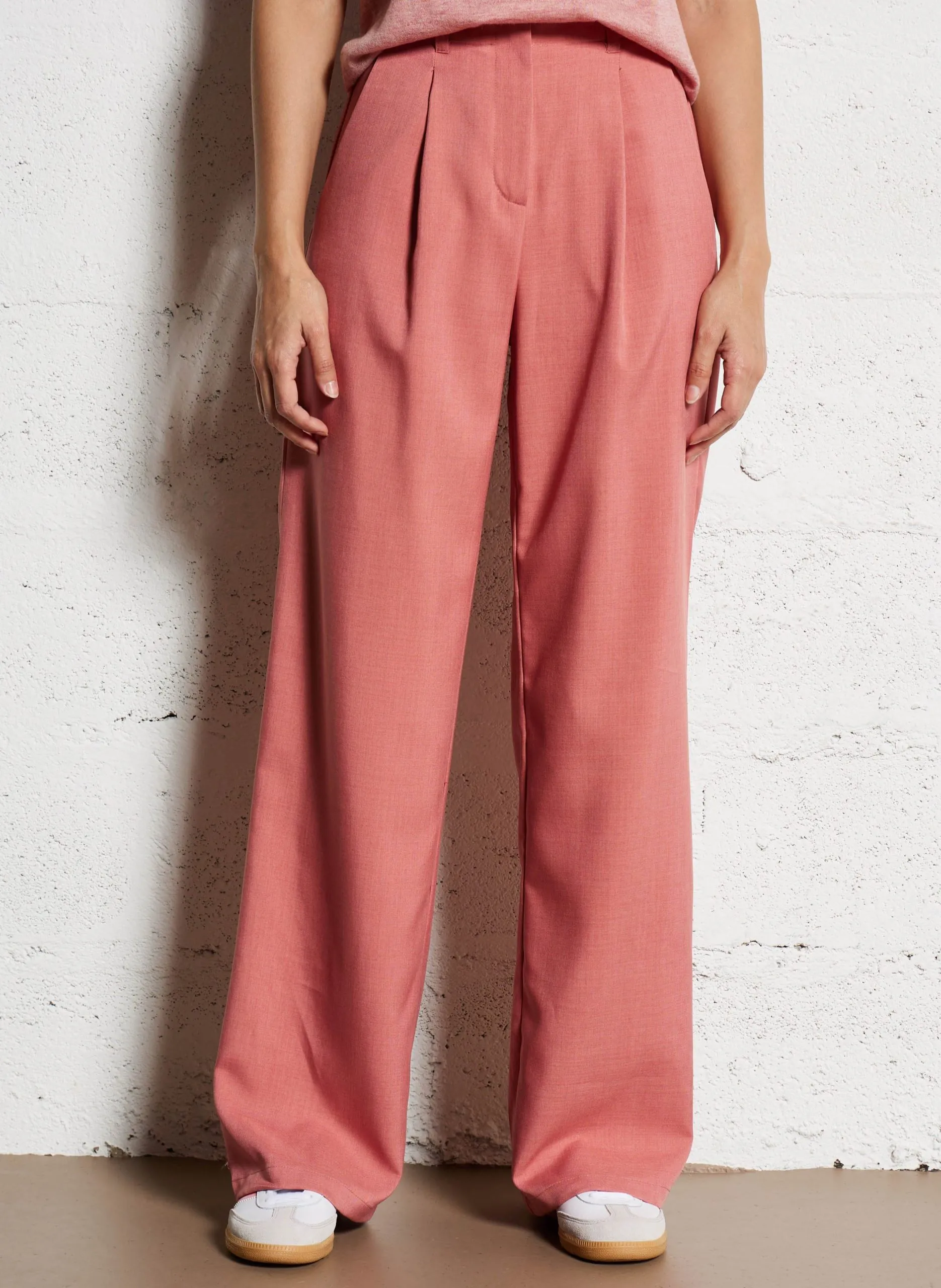 Weit geschnittene Hose Rosa POLIMO