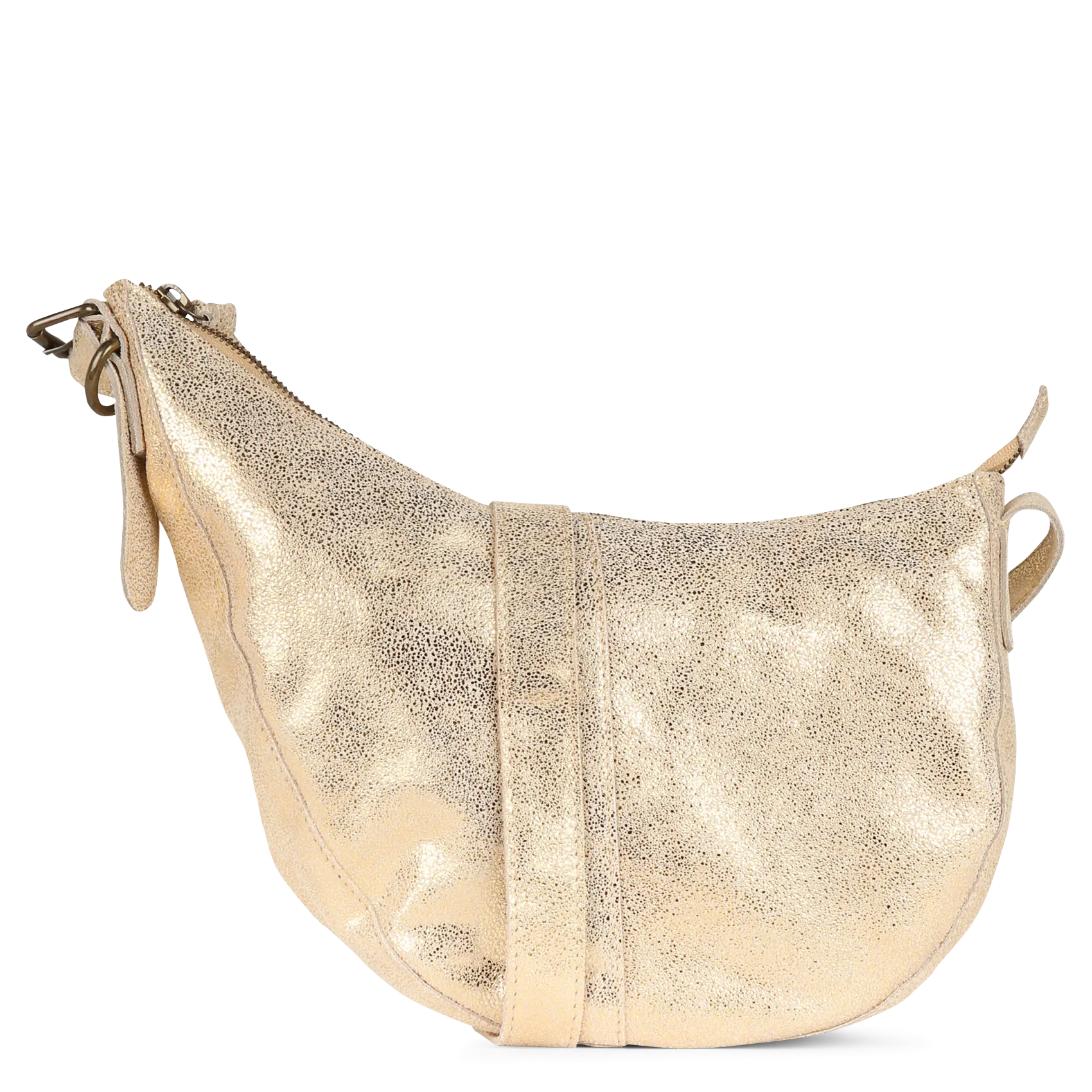 Umhängetasche aus Leder Golden STINA