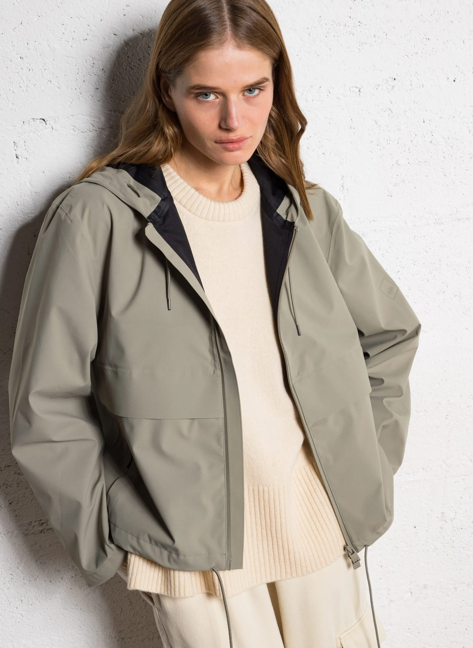 Wasserdichter Mantelschnitt Grun SUVA