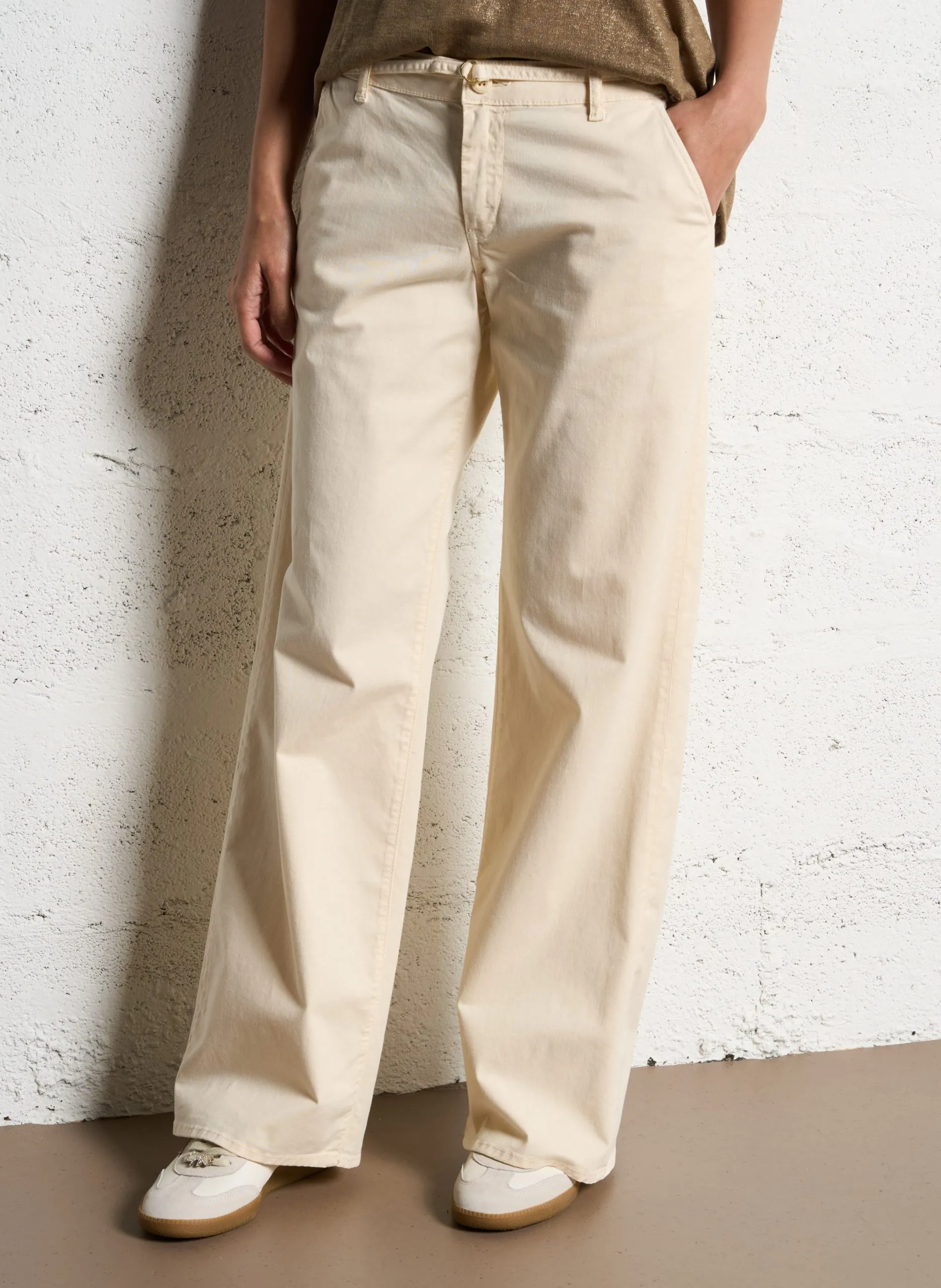 Bucket Hat aus Baumwoll-Mix Weiss TAHIS