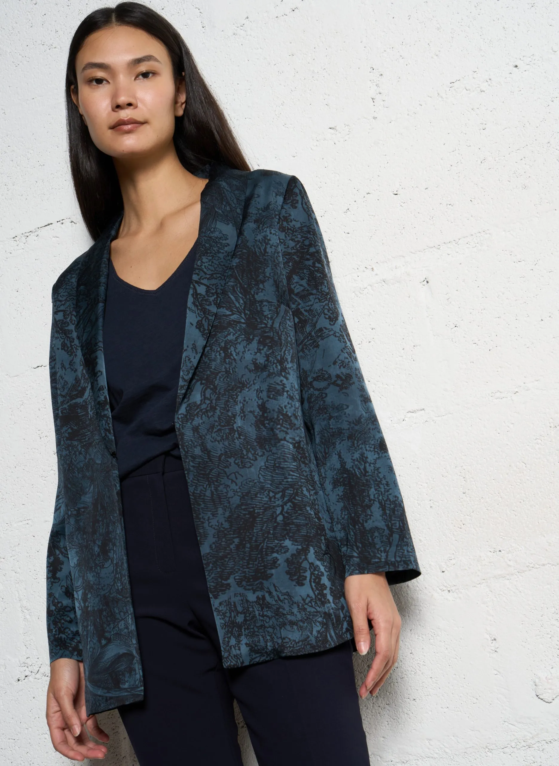 Baumwoll-Blazer Blau DENYSE
