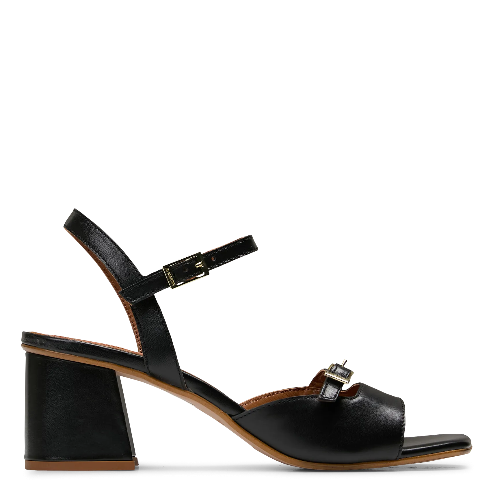 Alice - Ledersandalen mit Absatz Schwarz DIANE