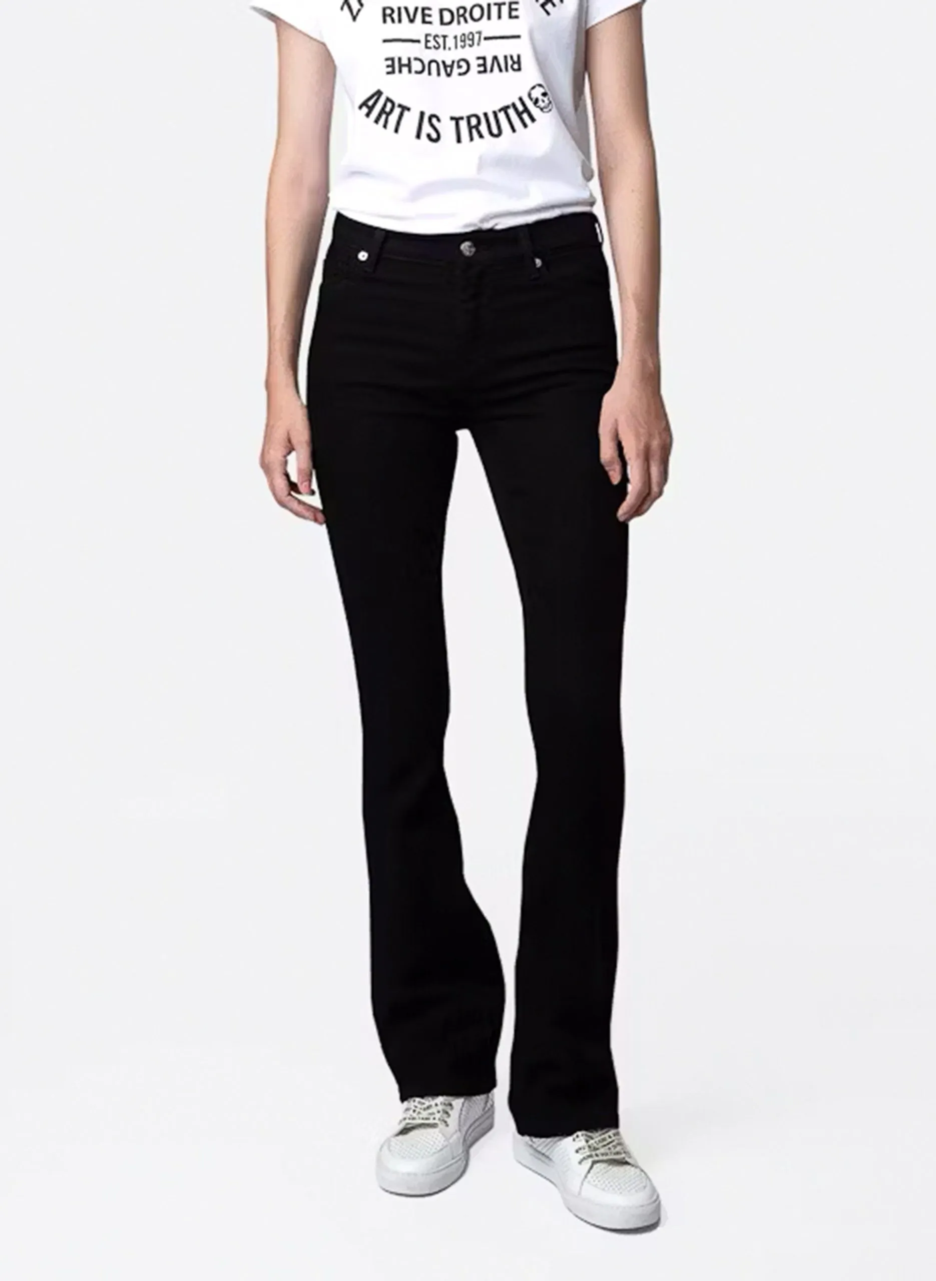 Flared Jeans Schwarz ECLIPSE