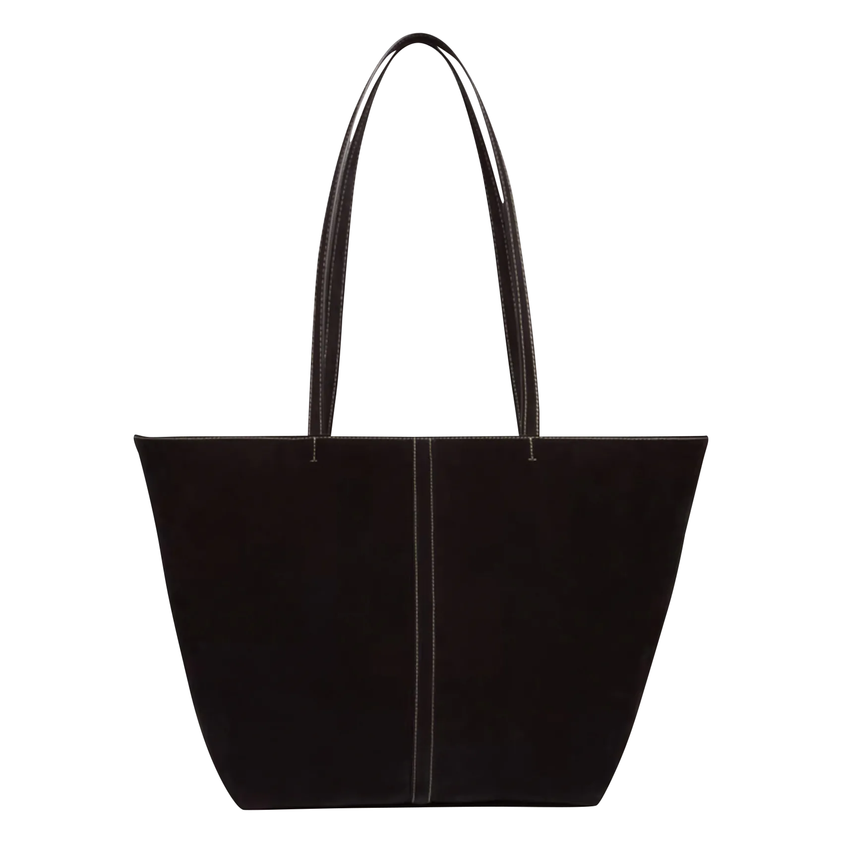 Shopper aus Veloursleder Schwarz TOTE PM