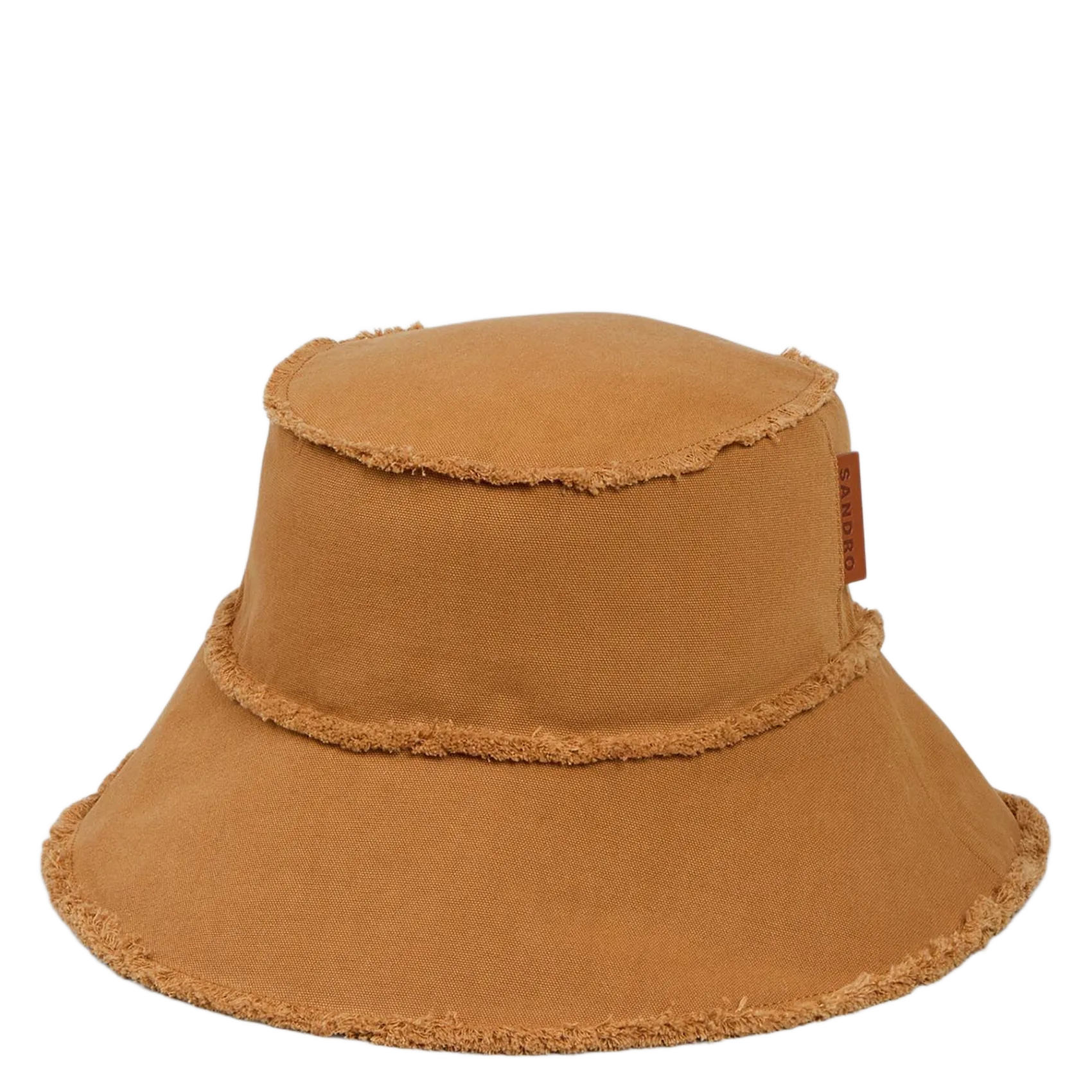 Bucket Hat aus Baumwolle Braun