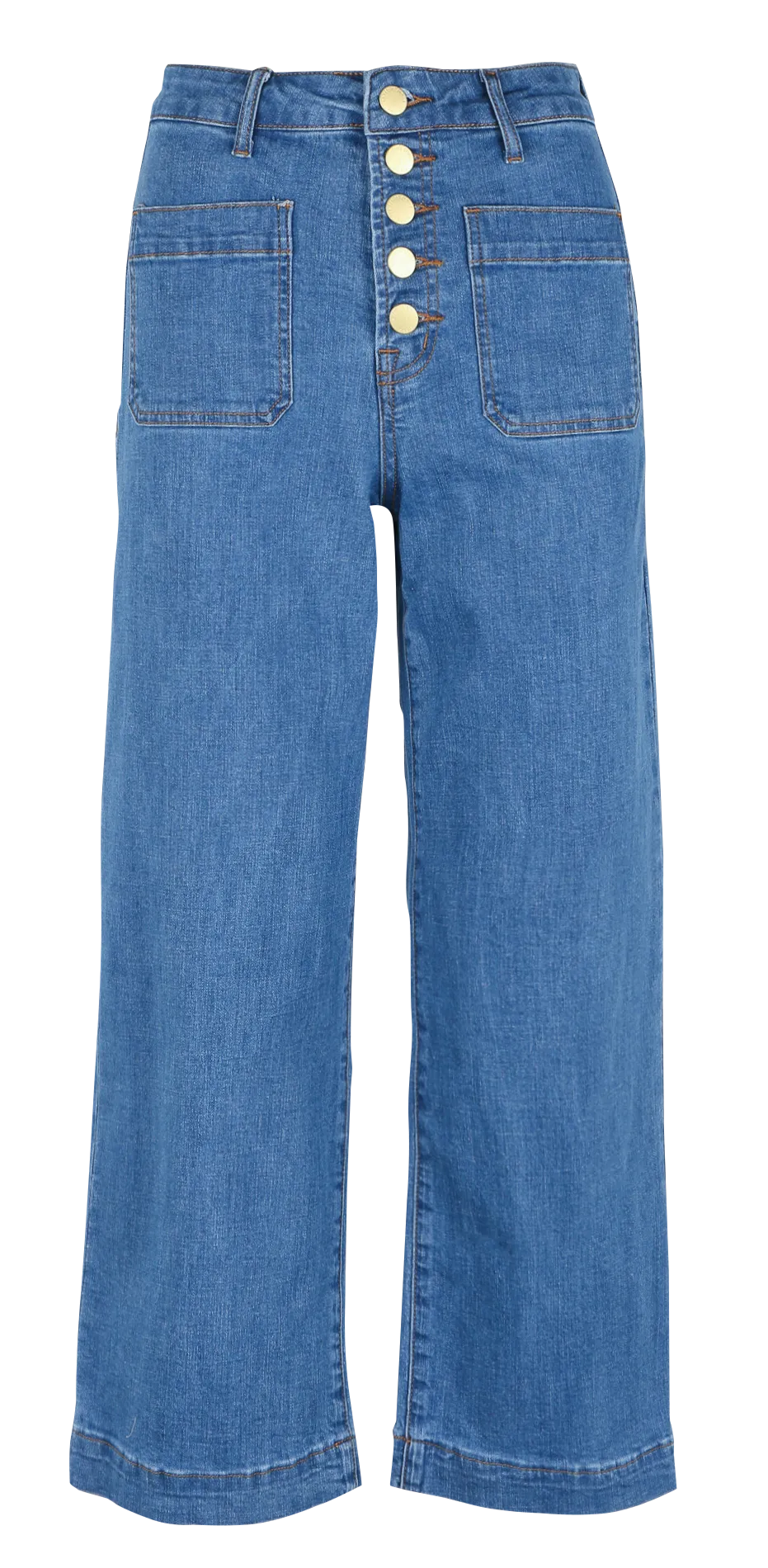 Charlotte - Flared Jeans aus Baumwolle Blau ATLANTA