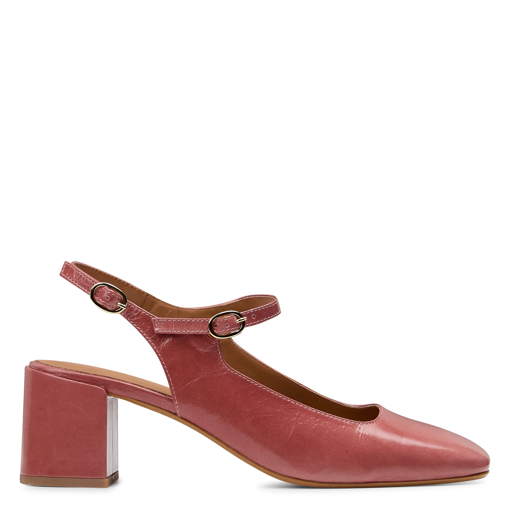 Baby Slingbacks mit Lacklederabsatz Rosa CAMILLA