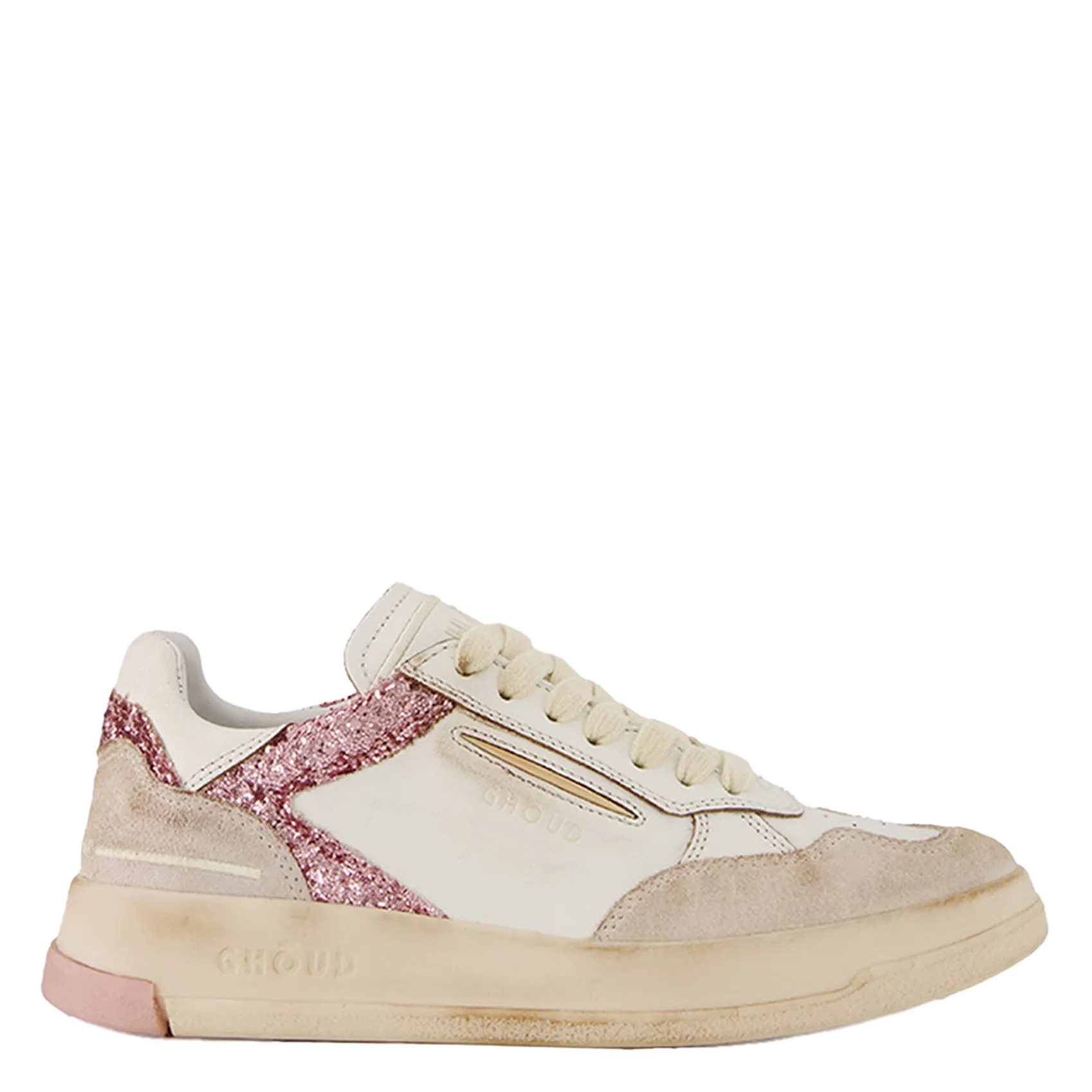 Niedrige Sneaker aus Leder-Mix Rosa TWEENER BR