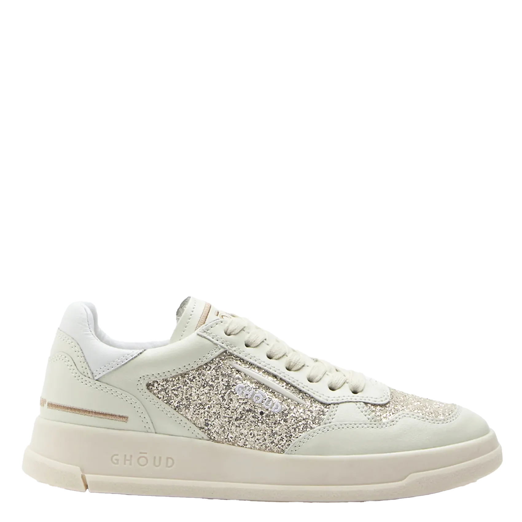 Niedrige Sneaker aus Leder-Mix Weiss TWEENER