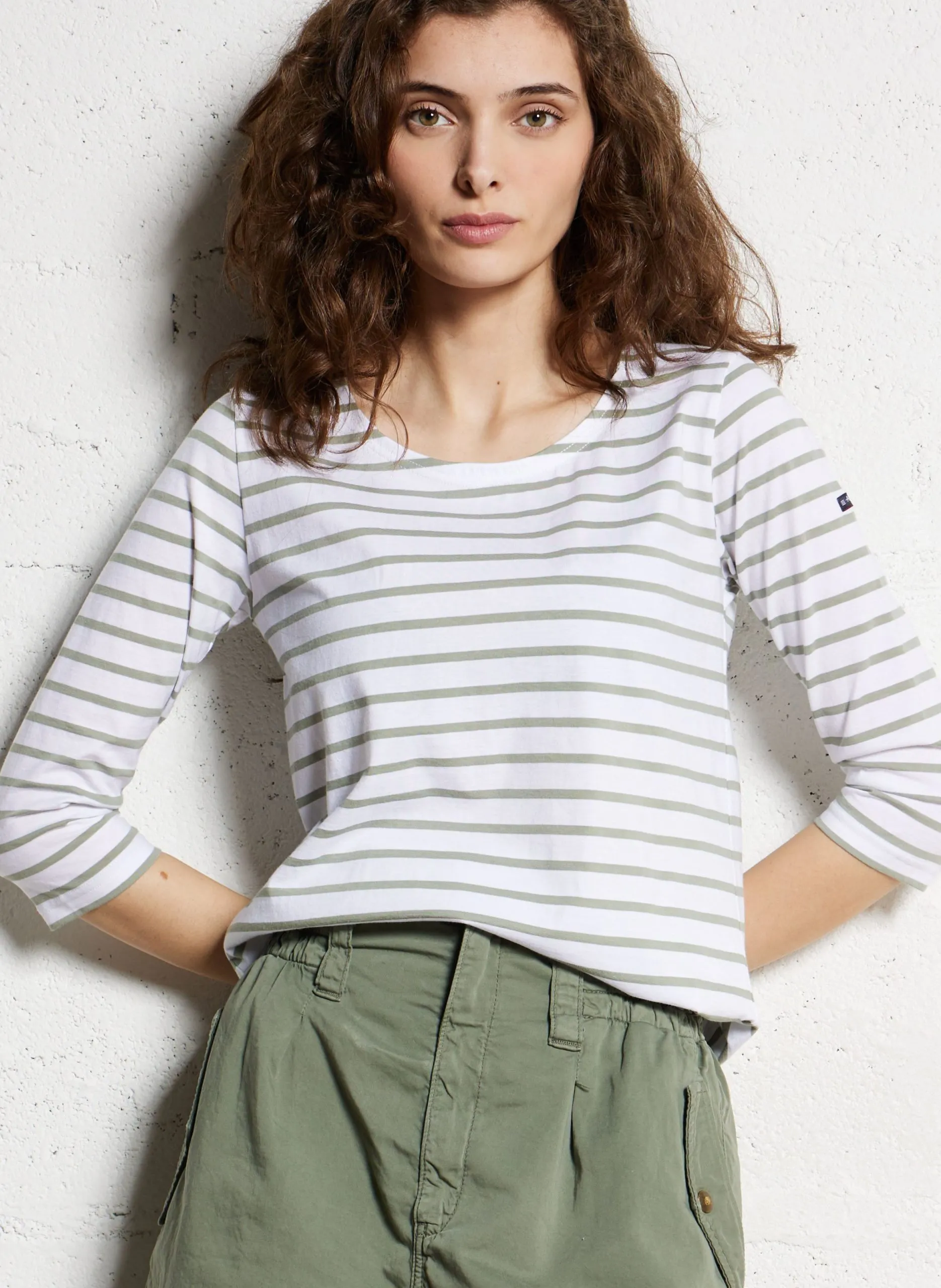 Matrosenshirt aus leichtem Jersey mit Rundhalsausschnitt Mehrfarbig