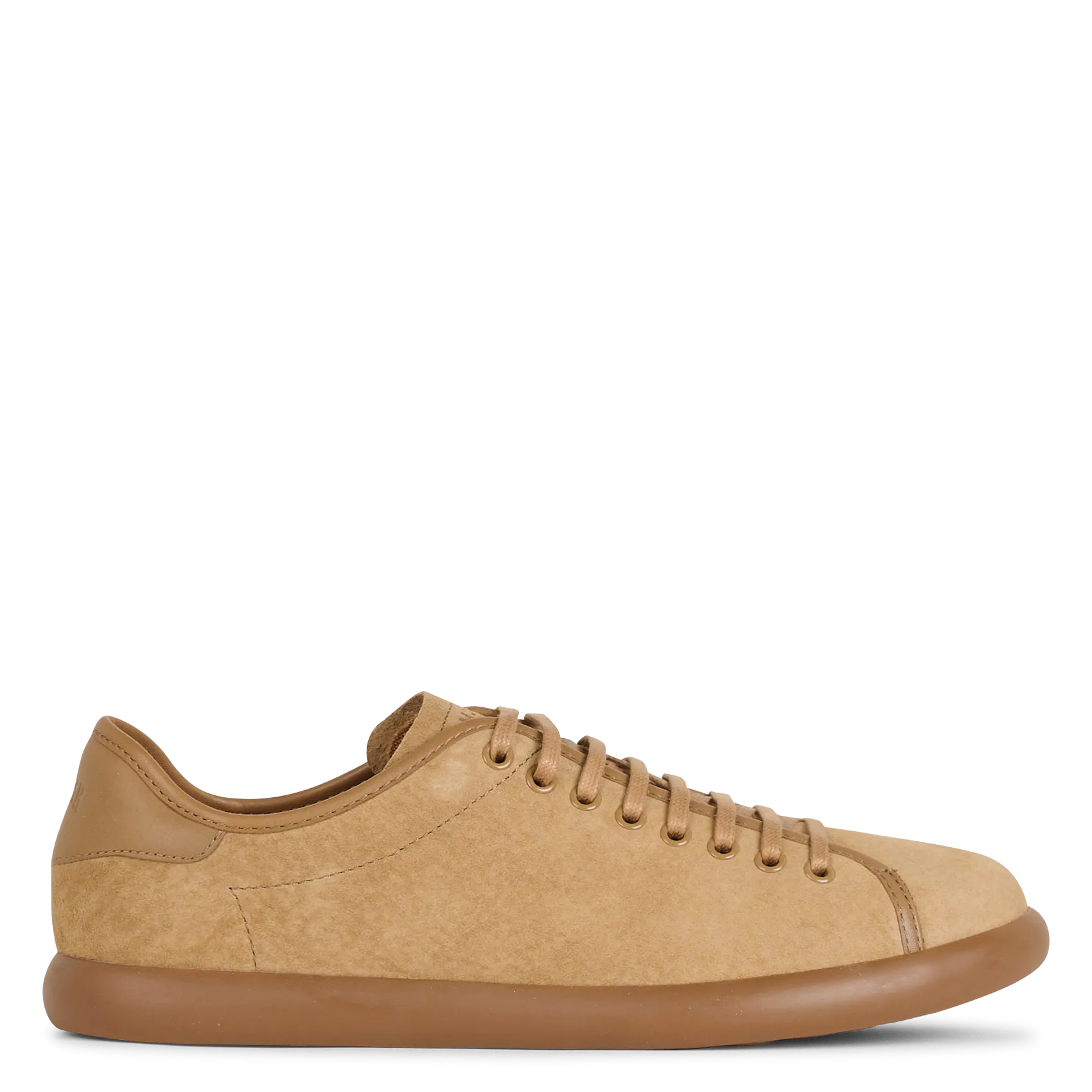 Niedrige Sneaker aus Nubukleder Braun