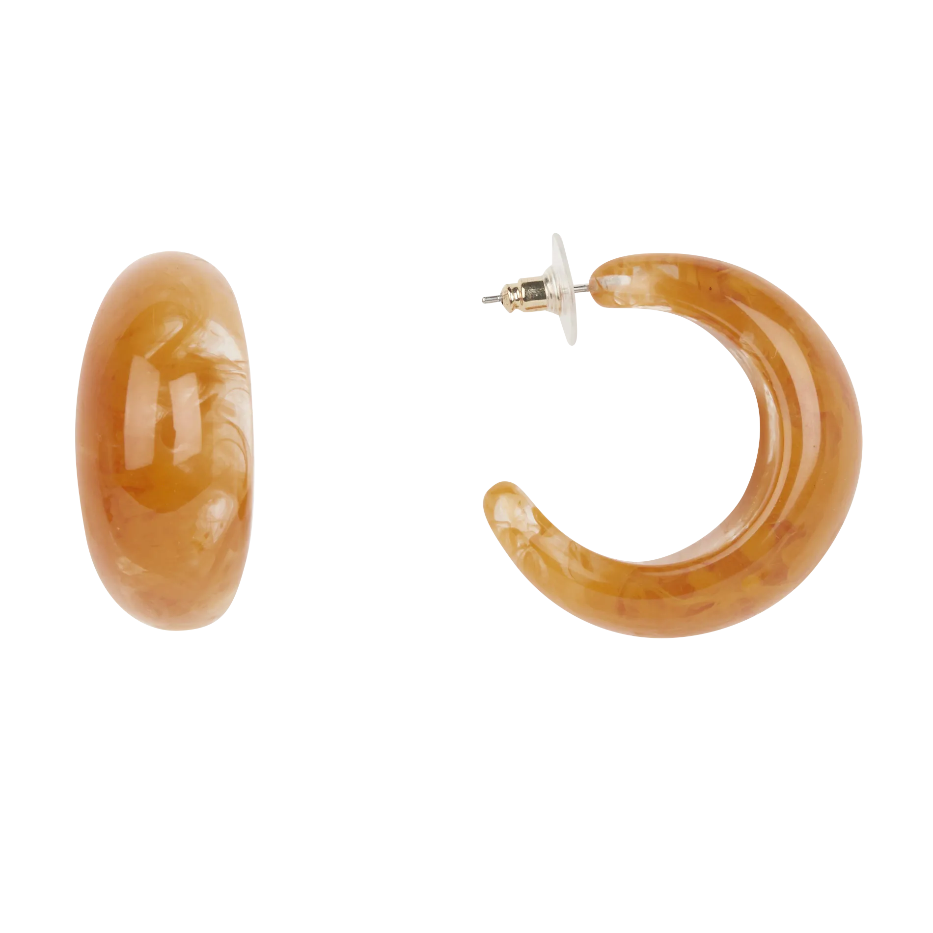 Kreolen aus Harz Gelb IRENE