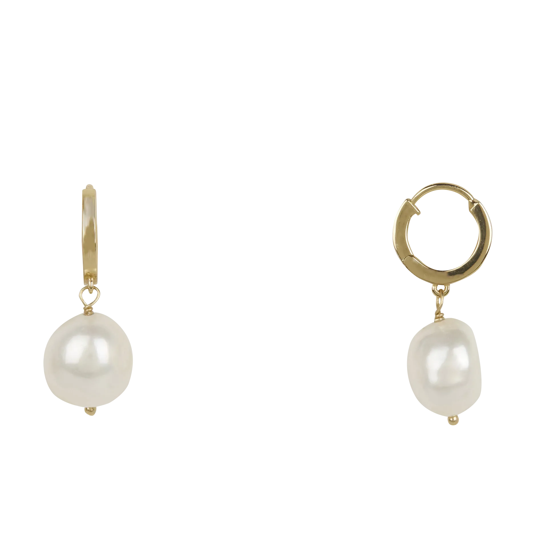 Kreolen aus Messing Weiss MINI MANA