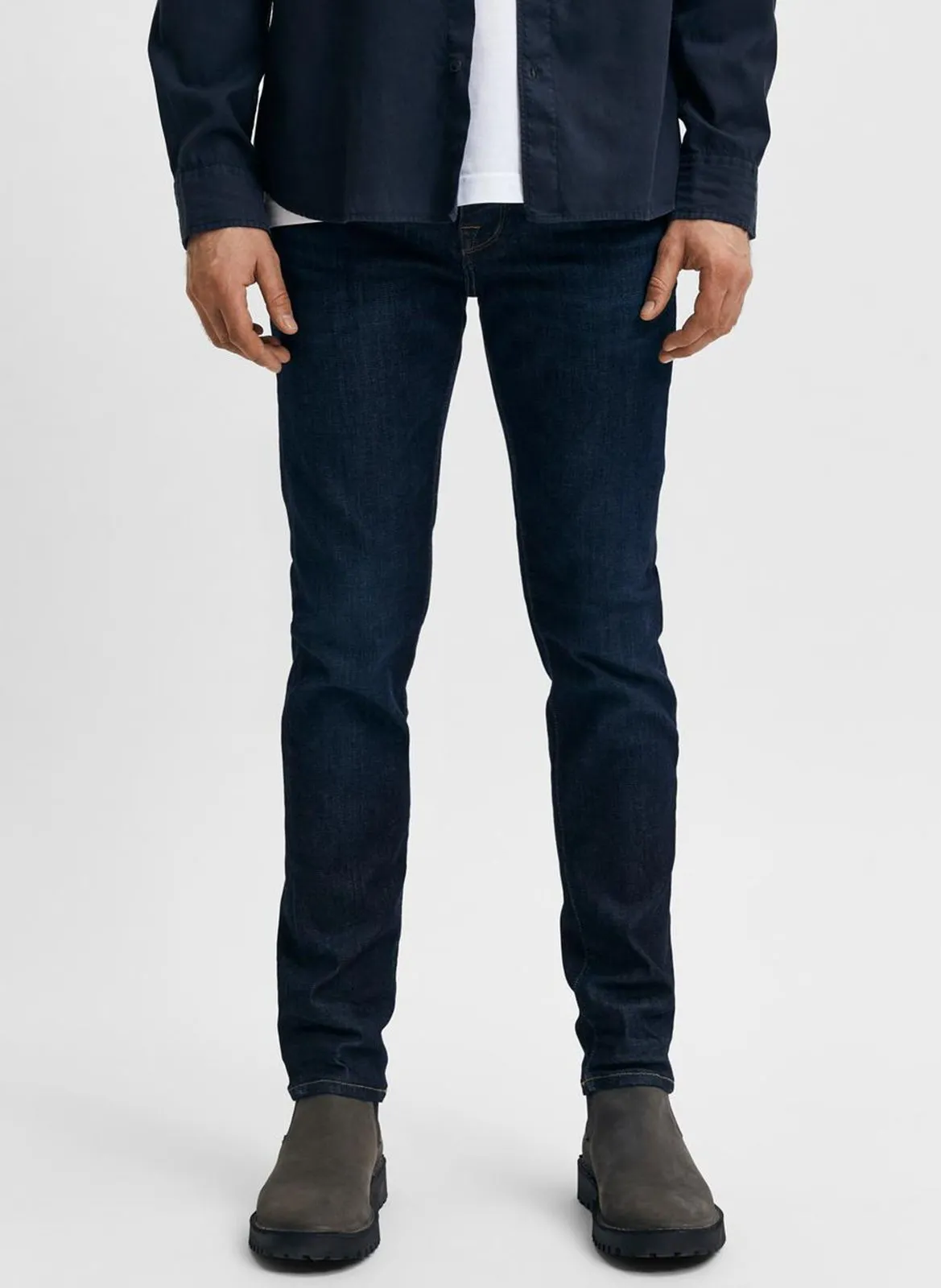 Slimfit-Jeans aus Bio-Baumwoll-Mix Blau LEON 6291