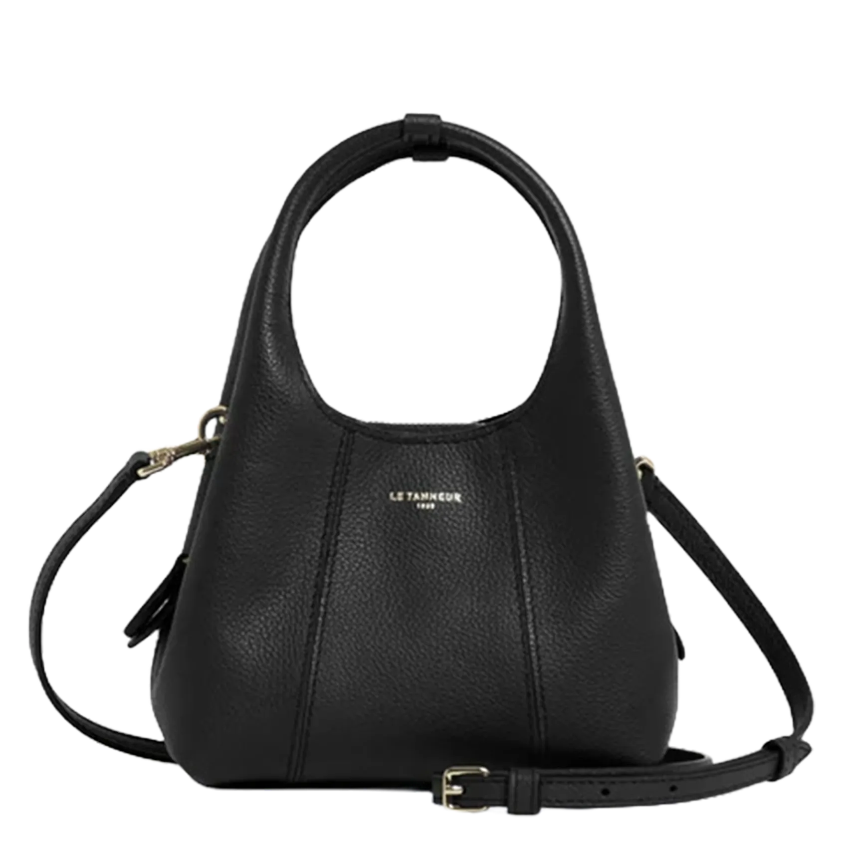 Mini-Handtasche aus Leder Schwarz JULIETTE