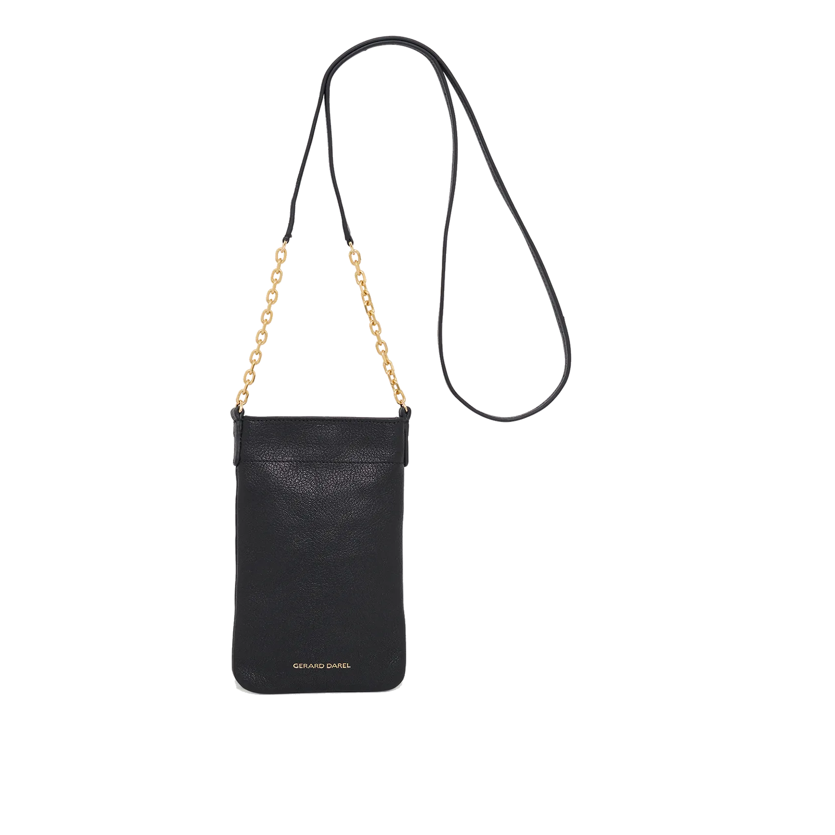 Handytasche aus Leder Schwarz CHARLOTTE