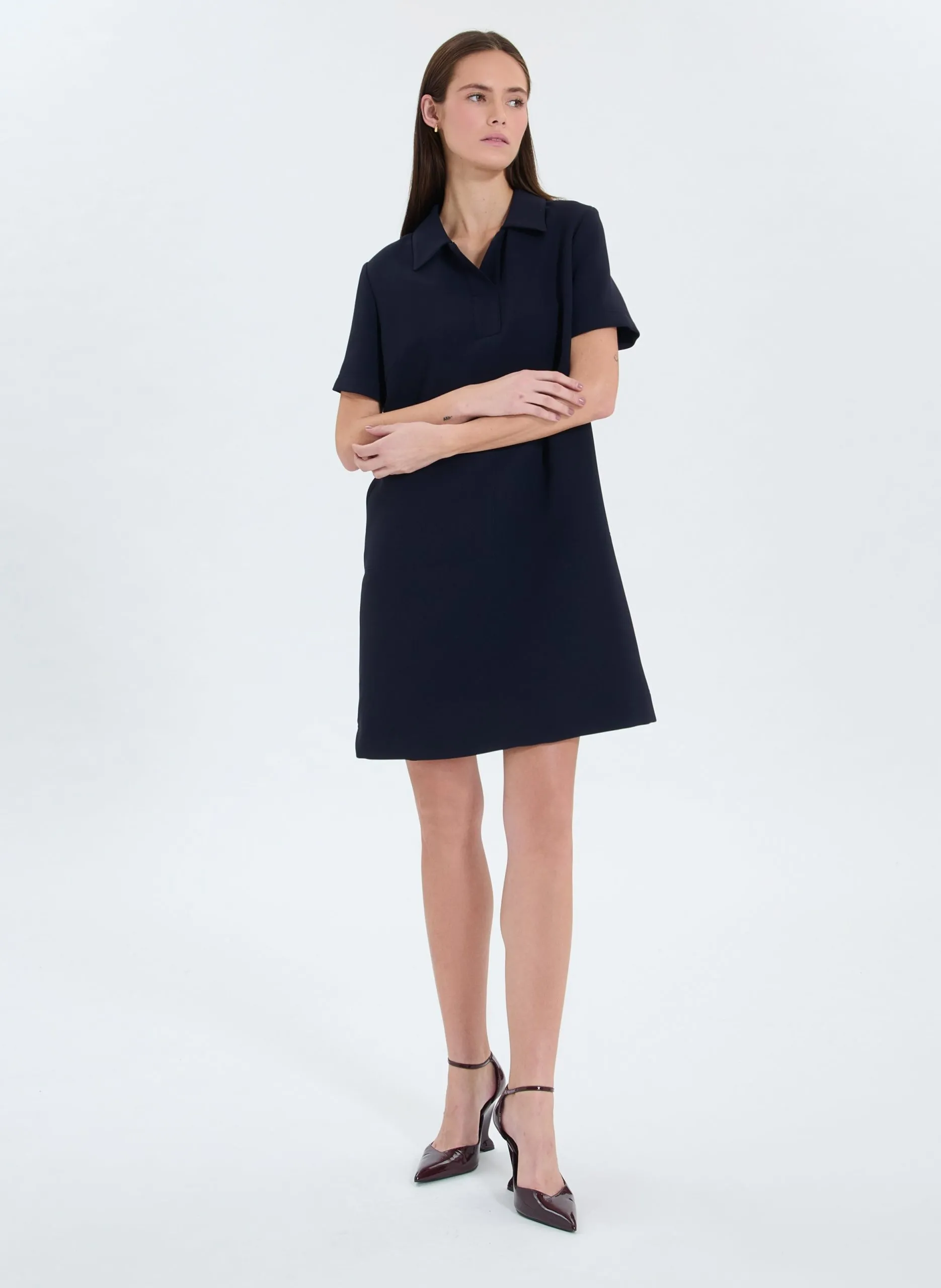 Baumwollkleid Blau RODEO