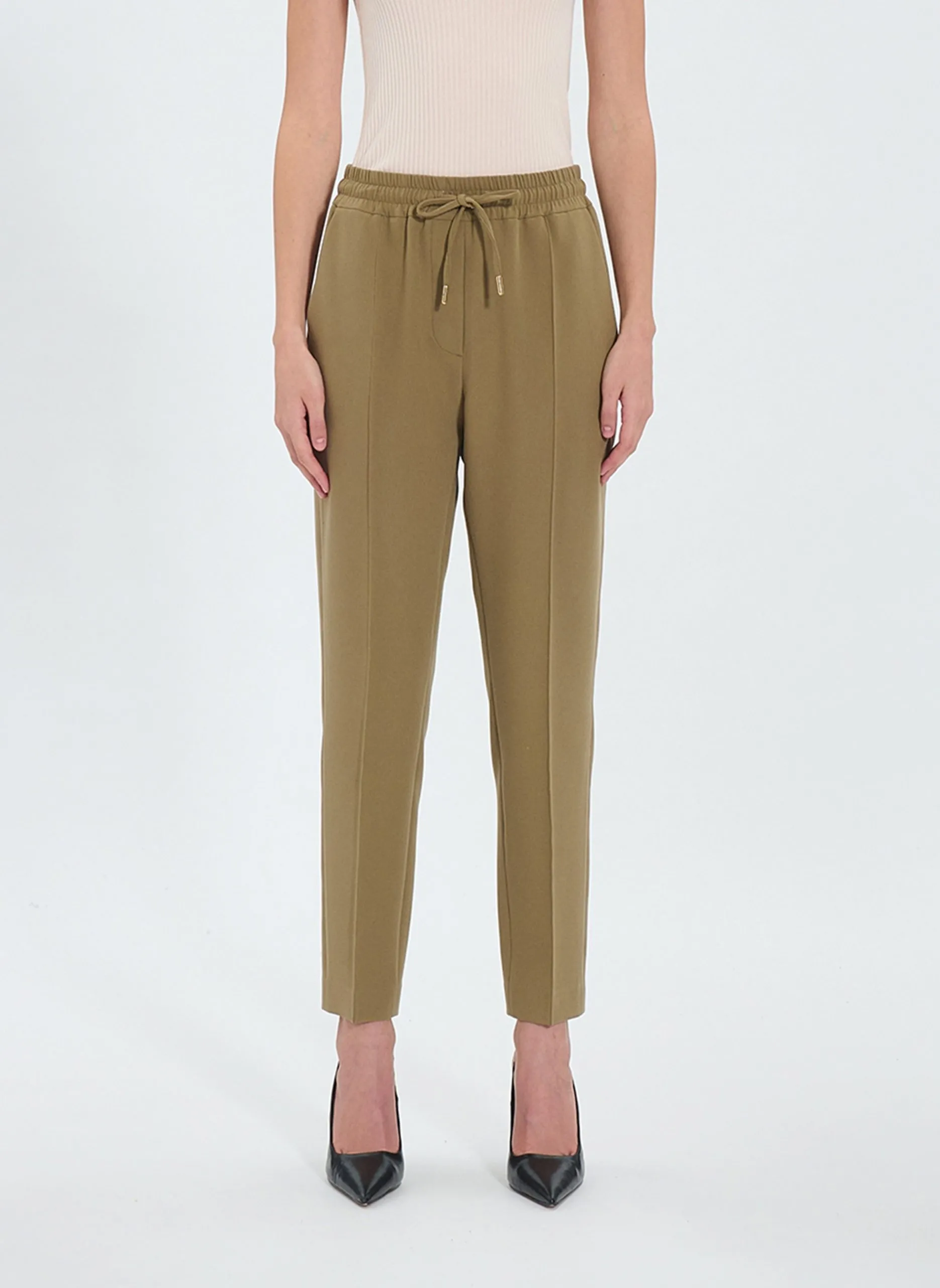 Bundfaltenhose Khaki PIEL