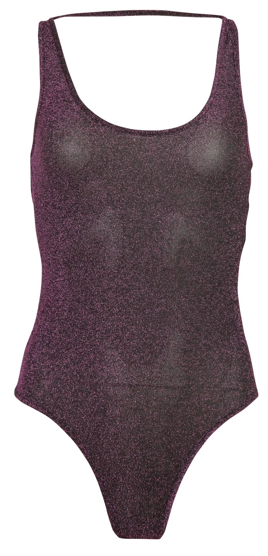 Ärmelloses Metallic-Body Violett JOGA