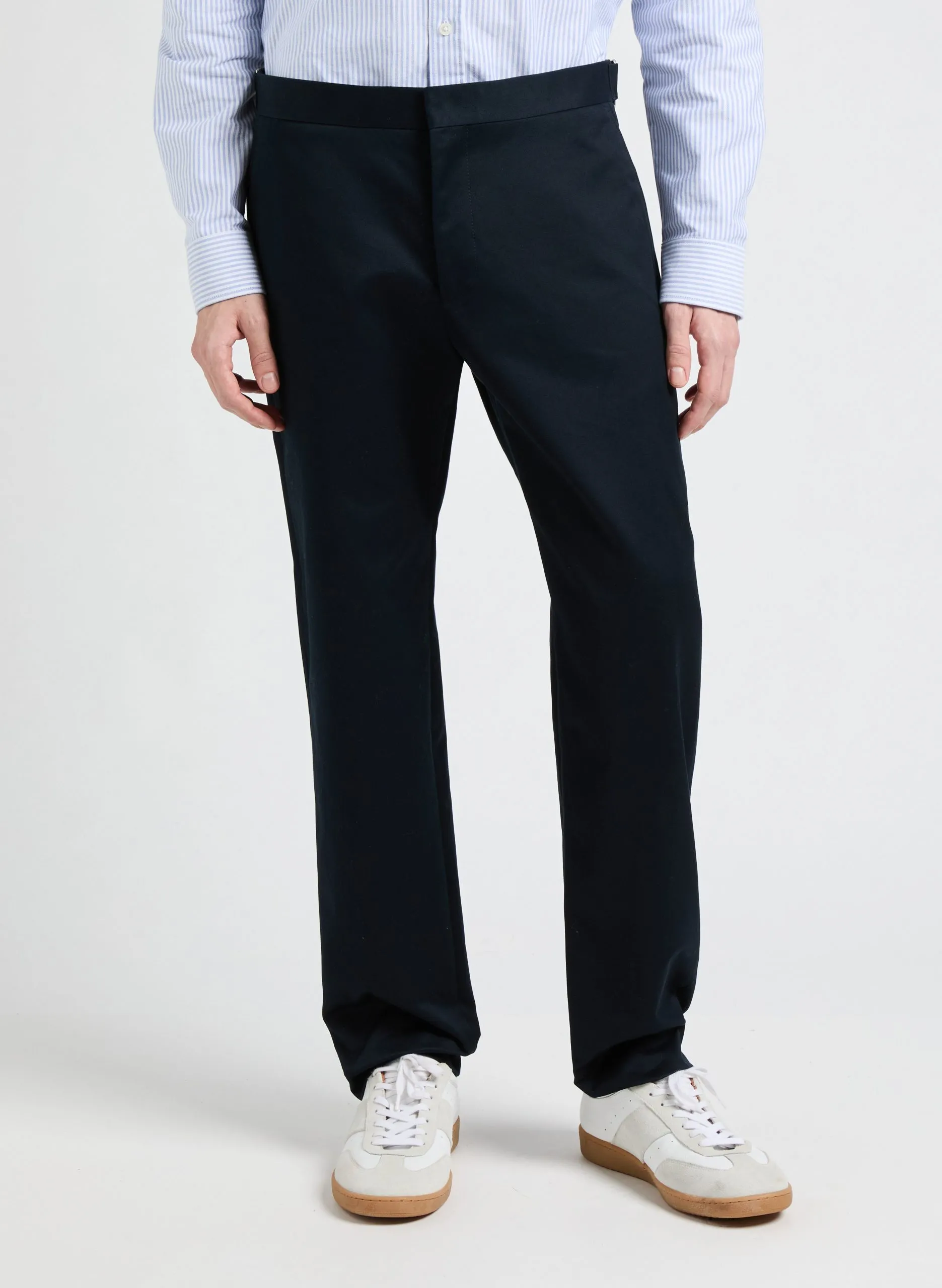 Bundfaltenhose Blau FINO