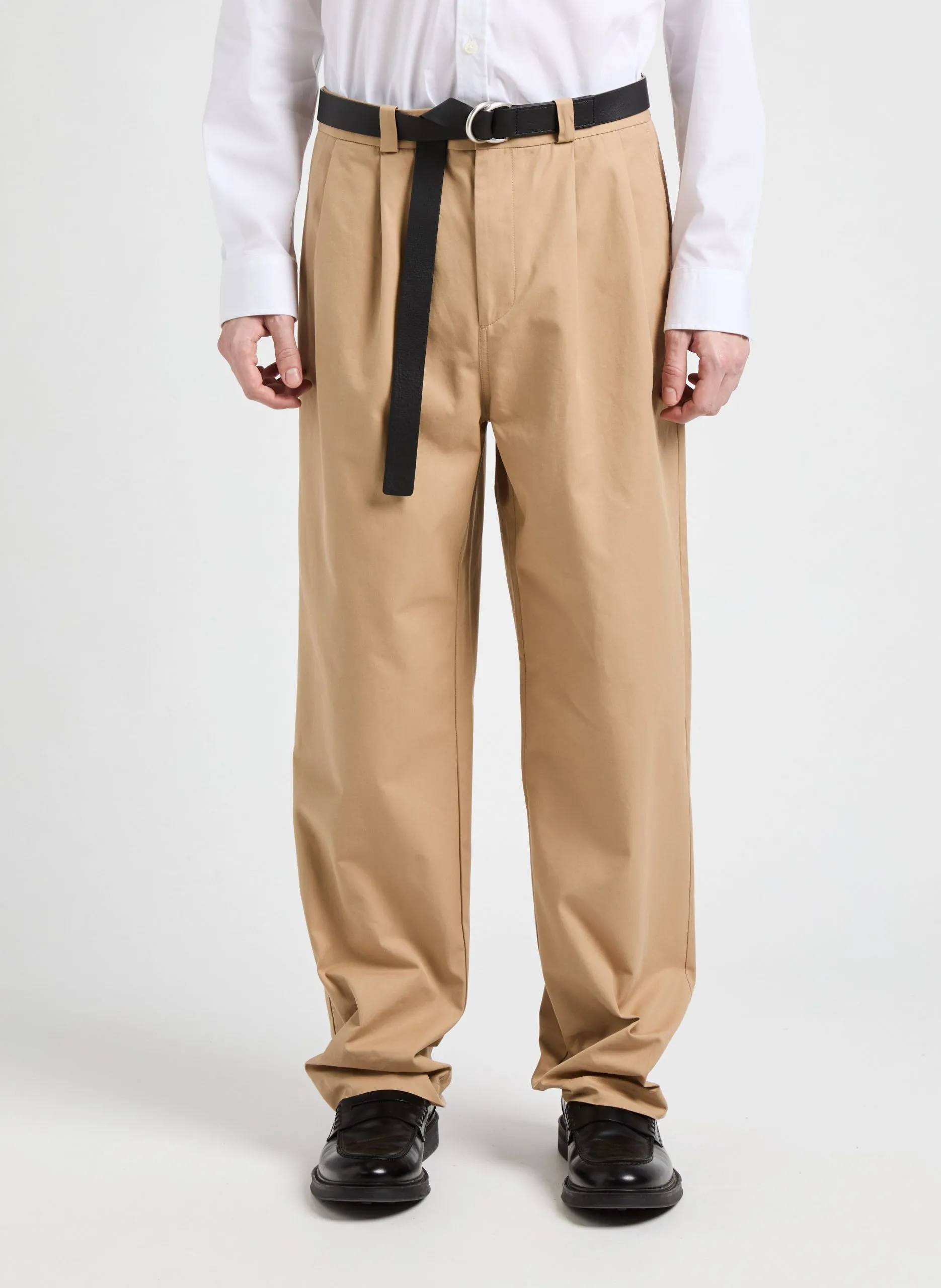 Bundfaltenhose Beige FINO