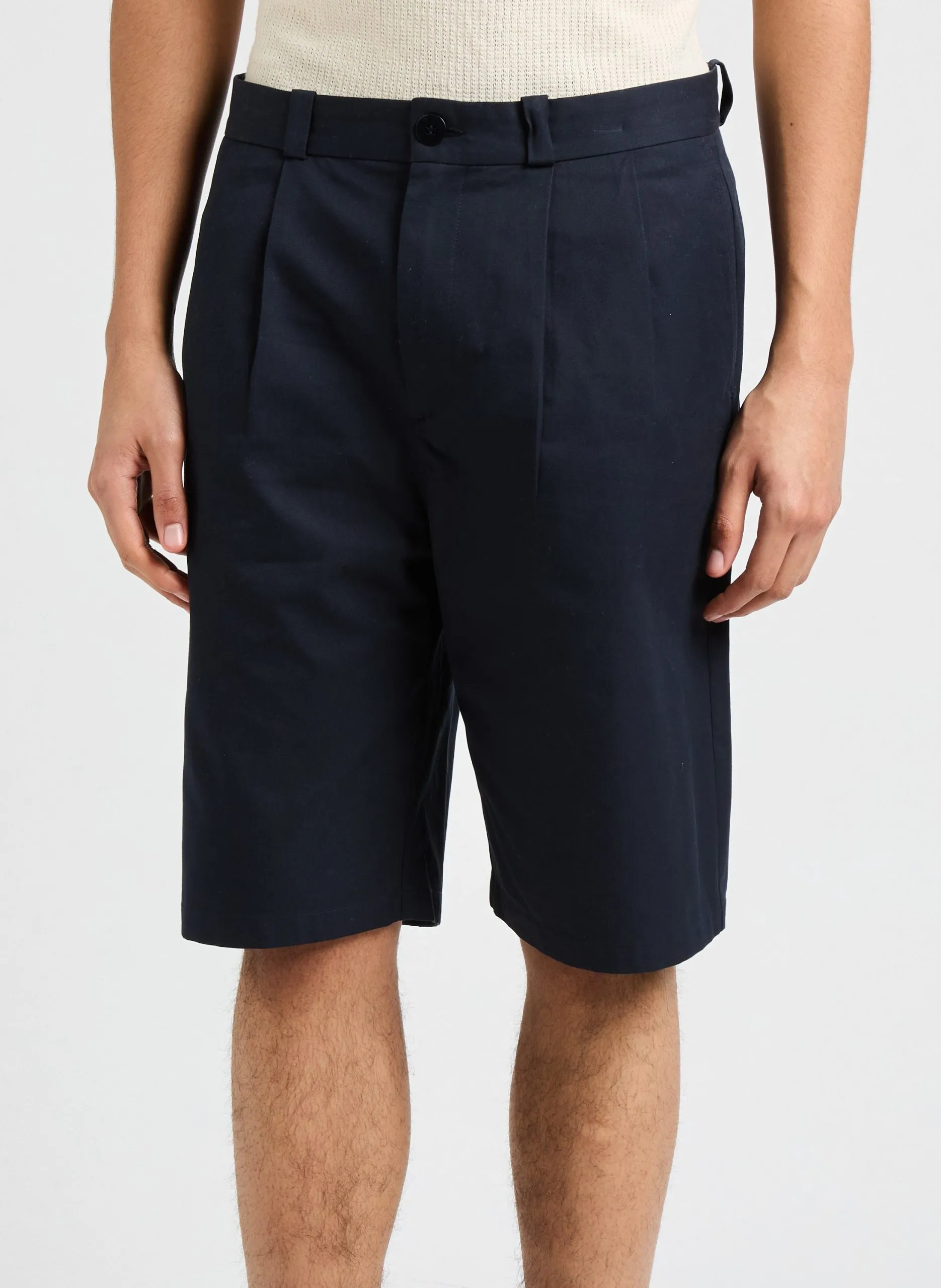 Baumwoll-Bermudas Blau