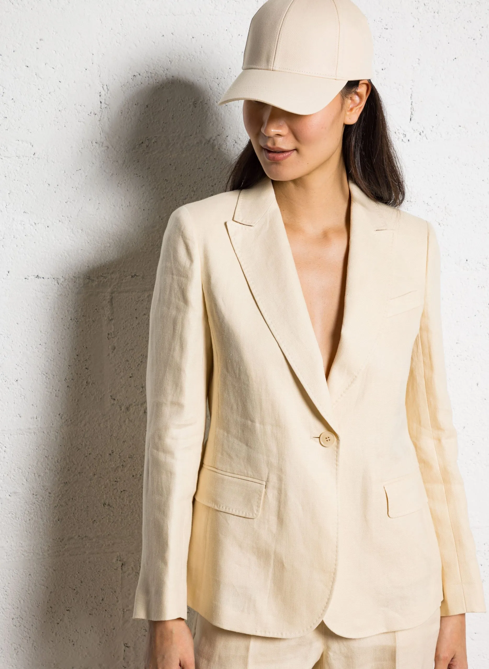 Blazer aus Leinen-Mix Beige NALUT