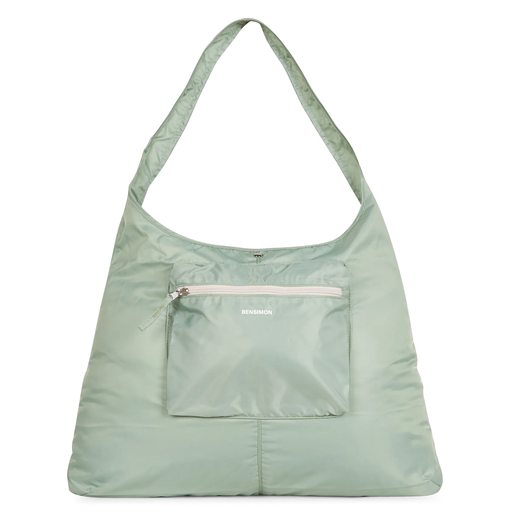 Einfarbiger Shopper Grun NIBELLOU