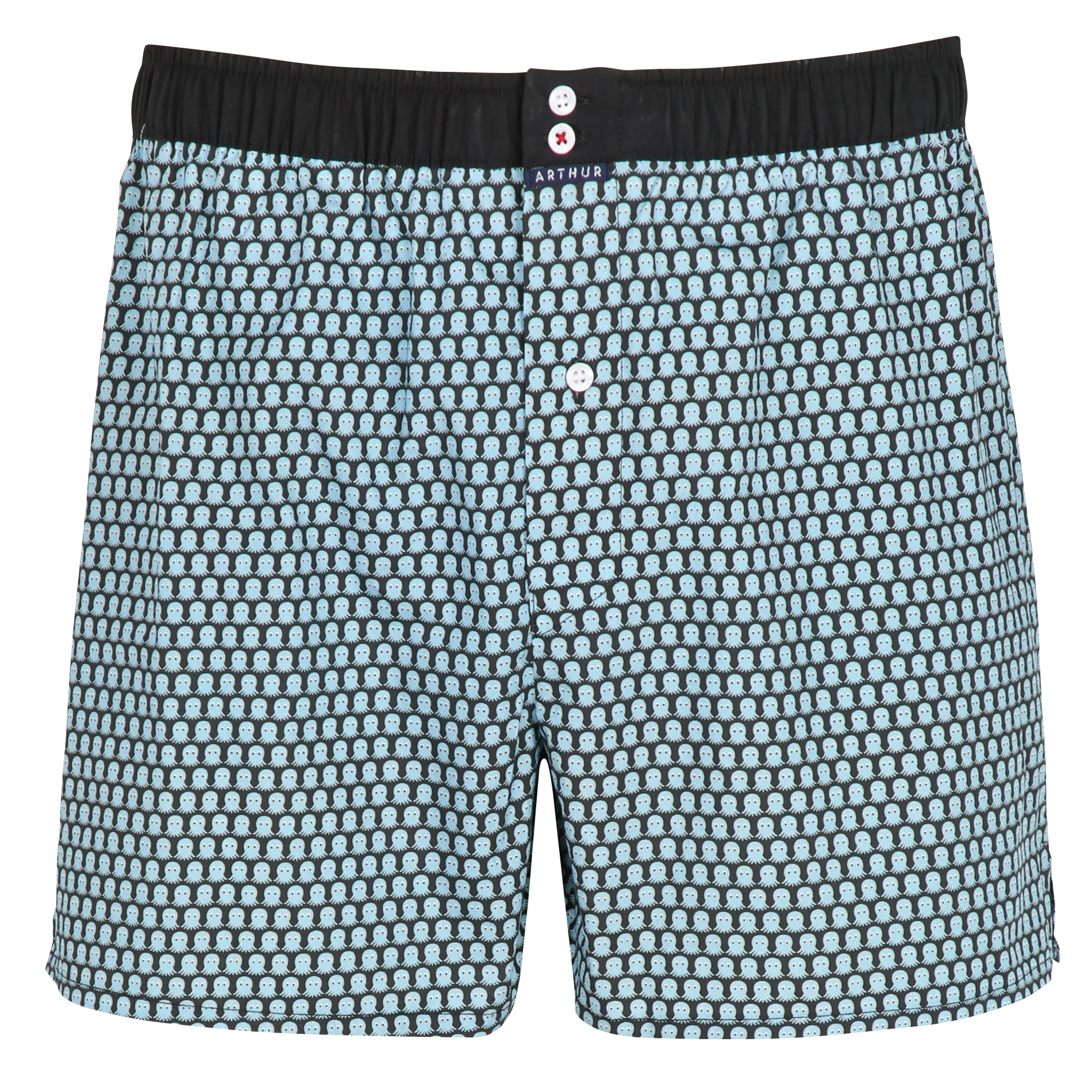 Boxershorts aus Baumwolle mit Print Schwarz