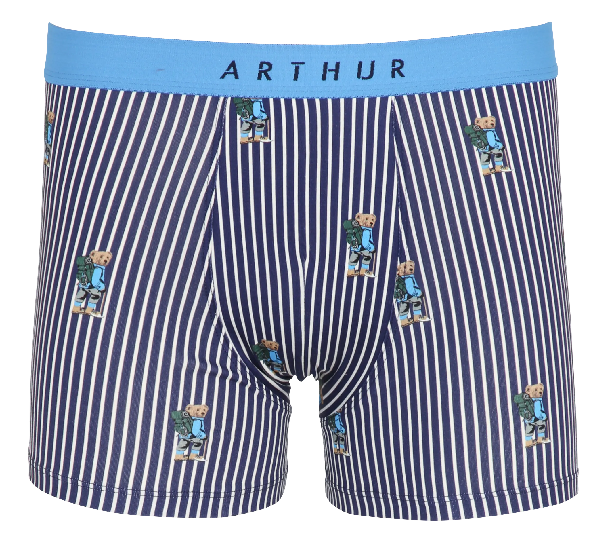 Bedruckte Boxershorts aus Baumwollmischung Blau