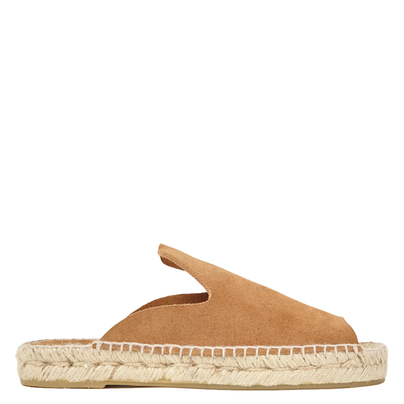 Avarca Berlin - Flache Ledersandalen mit Samt Orange ALYA