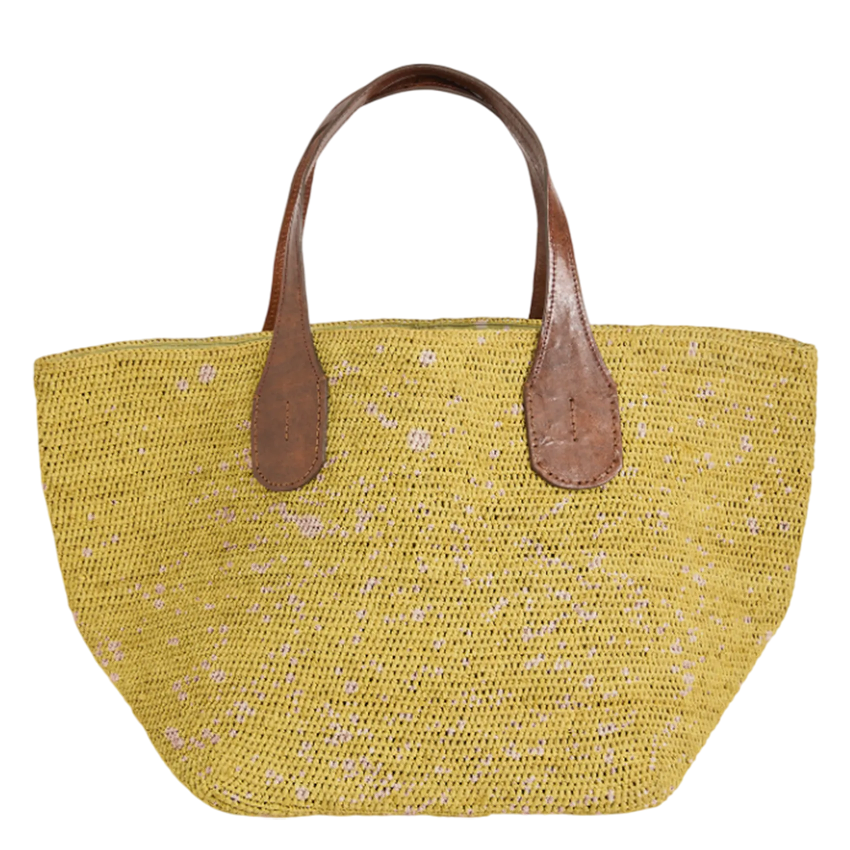 Shopper aus Bast Gelb TOKYO II