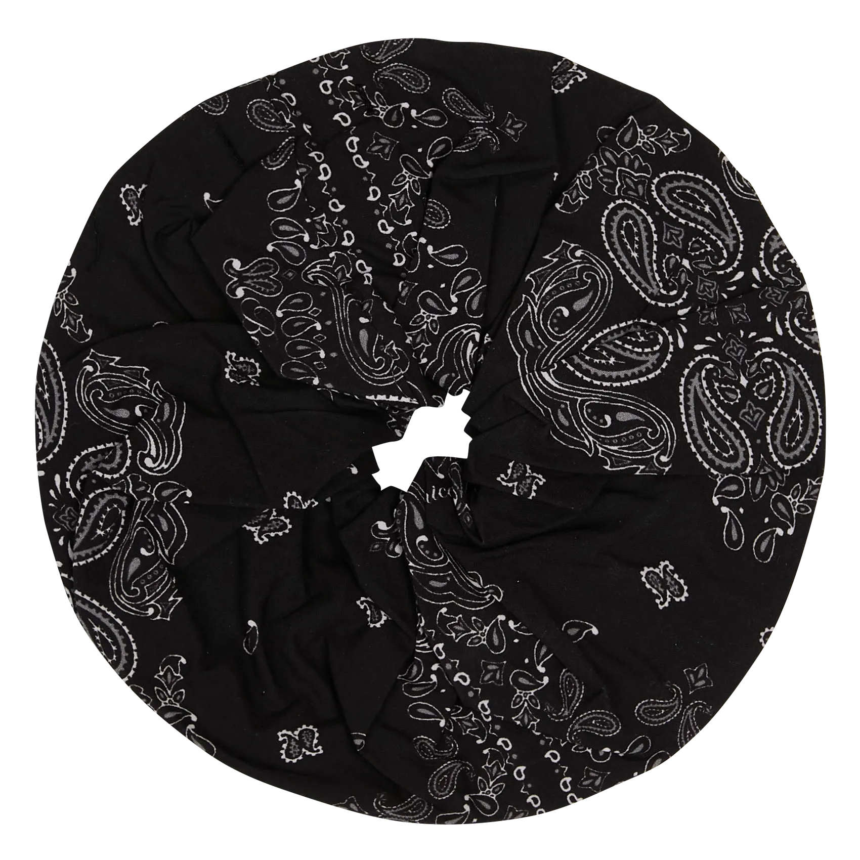 Haargummi aus Baumwollmischung Schwarz