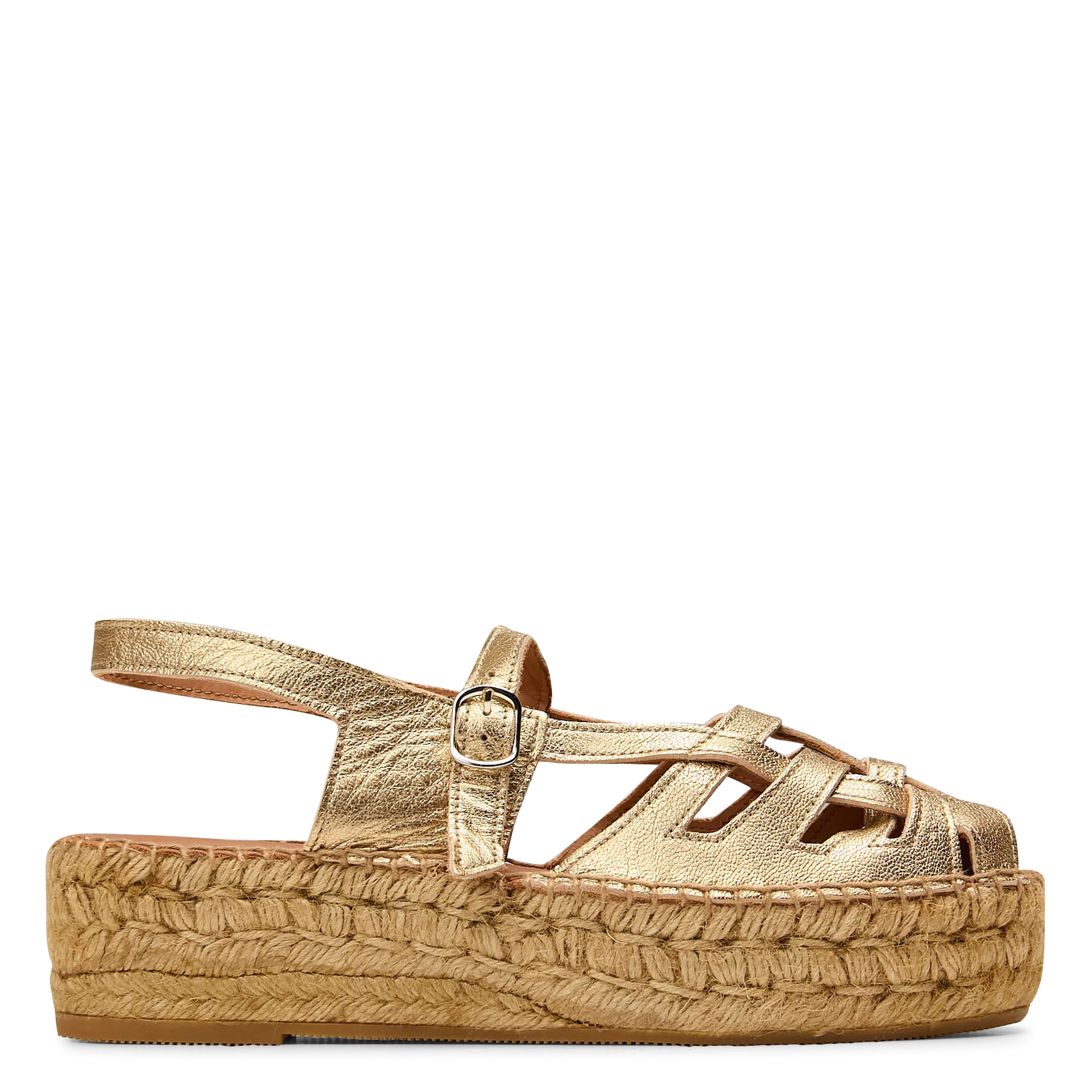 Espadrilles aus Leder Golden THALIS