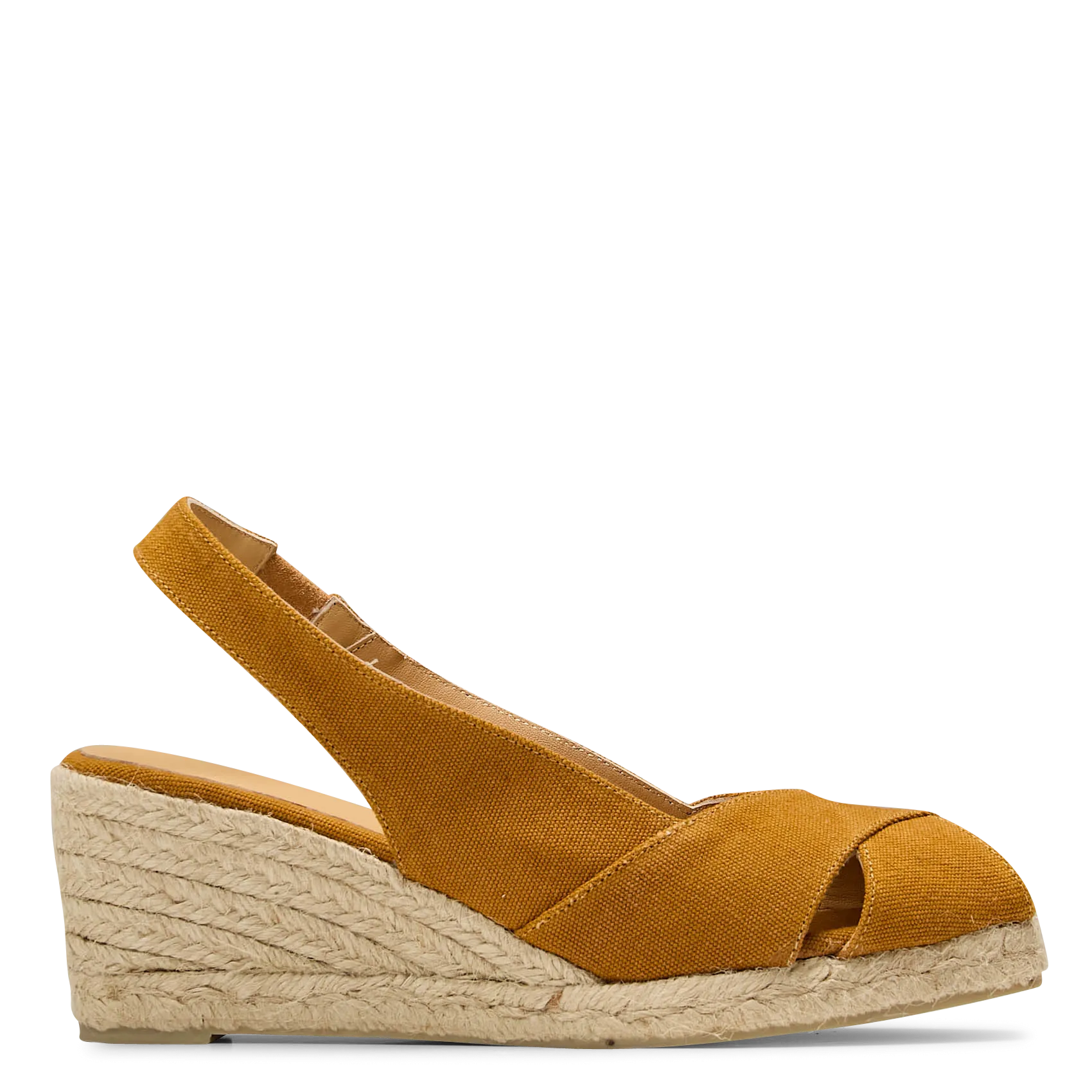 Espadrilles mit Bio-Baumwollabsatz Orange DIANA