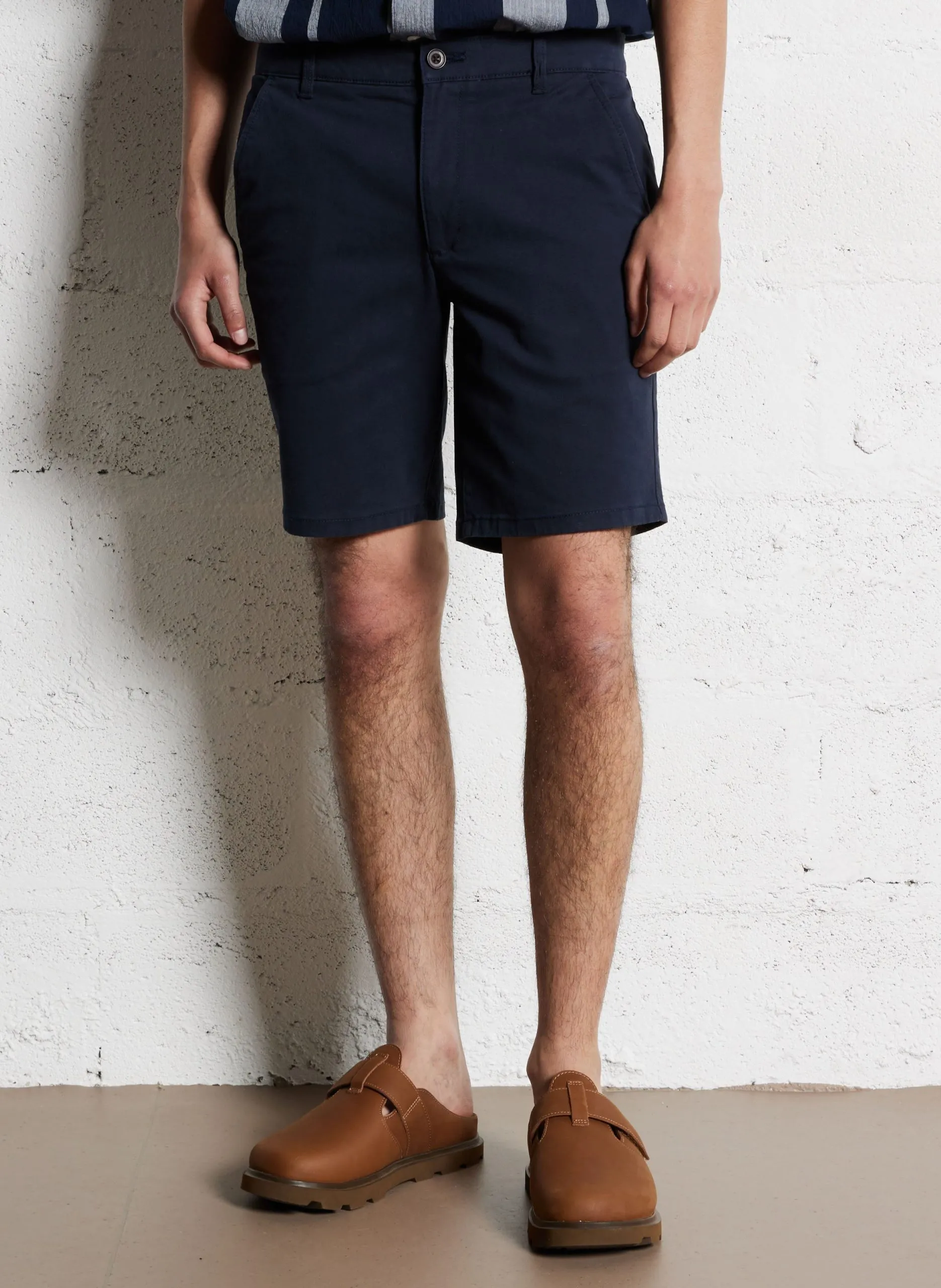 Gerade Chino-Hose Blau HAWK