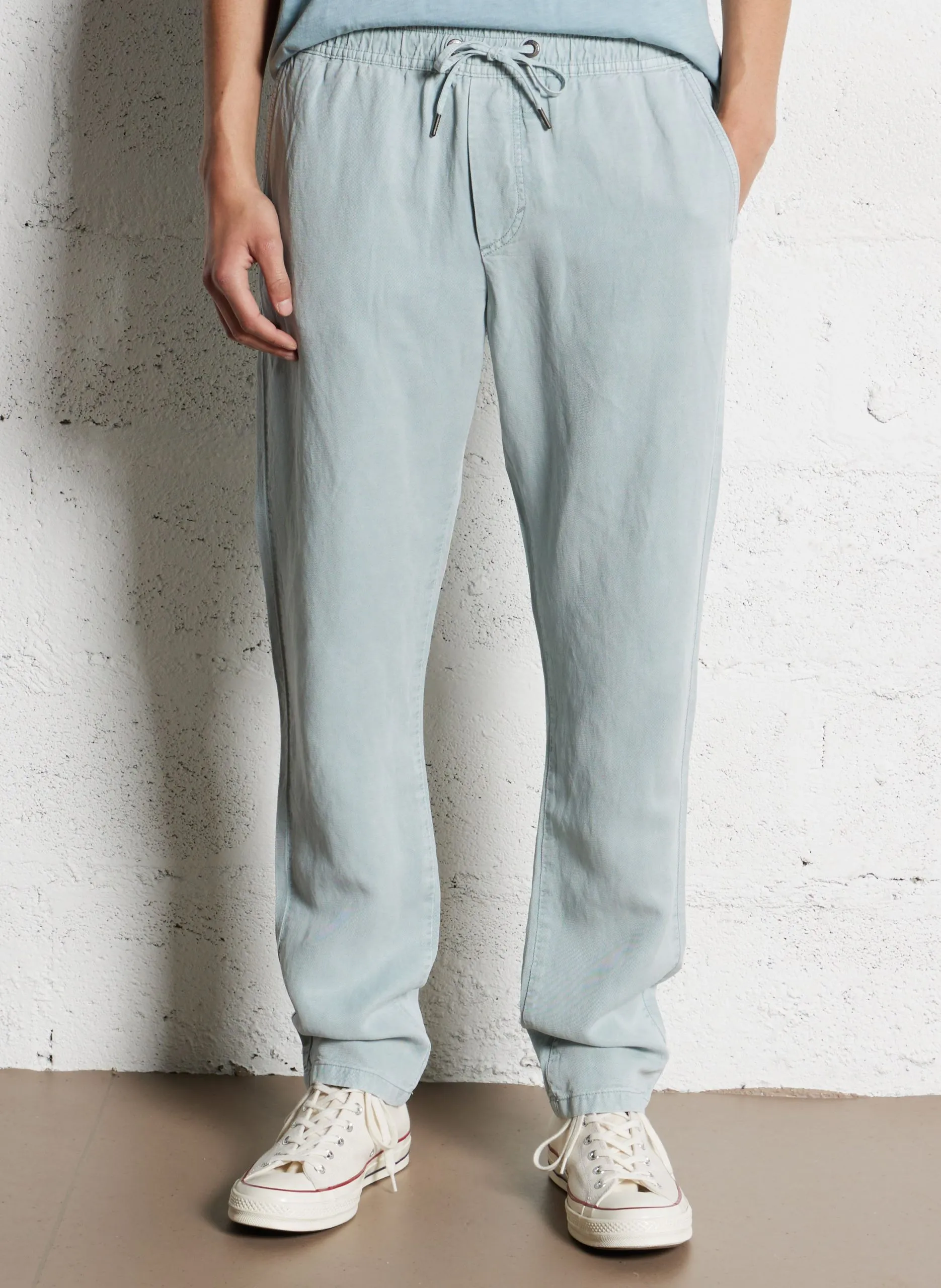 Baggy-Pants mit elastischem Bund Blau