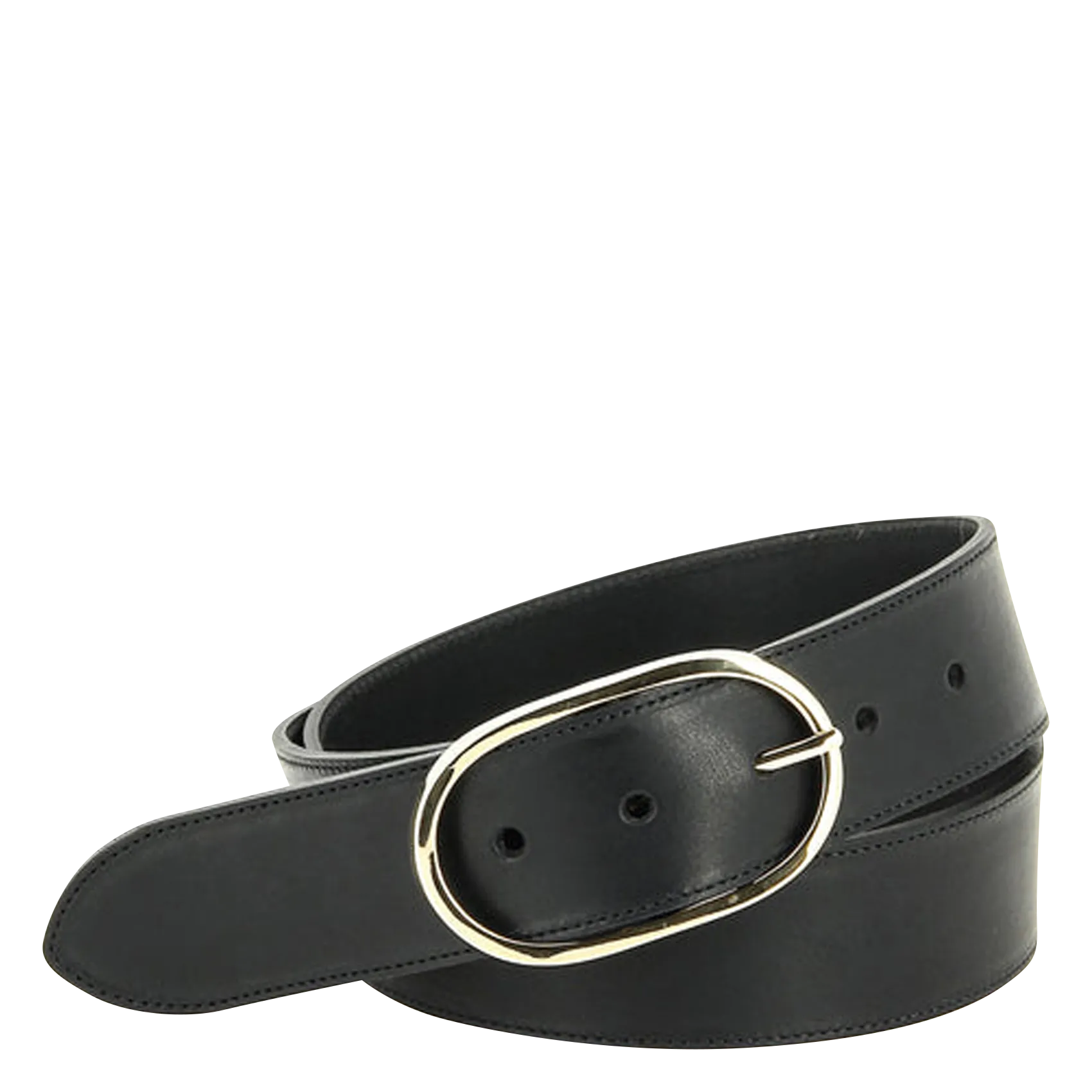 Gürtel aus Glattleder Schwarz LA PANAME