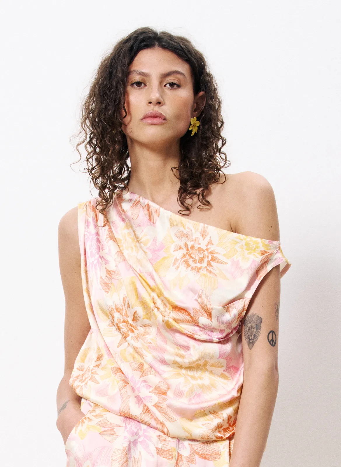 Ärmelloses Oberteil, bedruckt Mehrfarbig ANNISSA