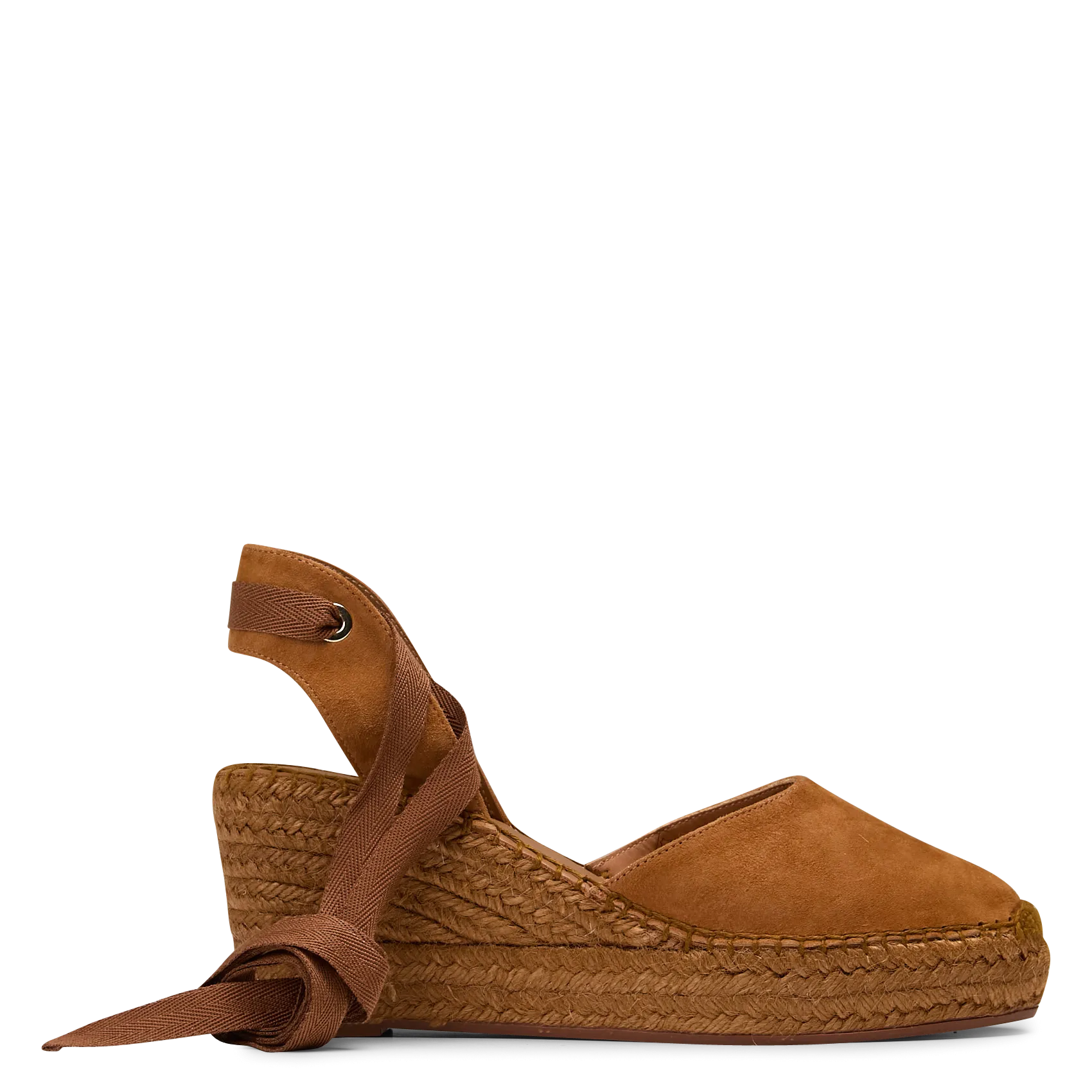 Espadrilles aus Leder Braun DESIRE