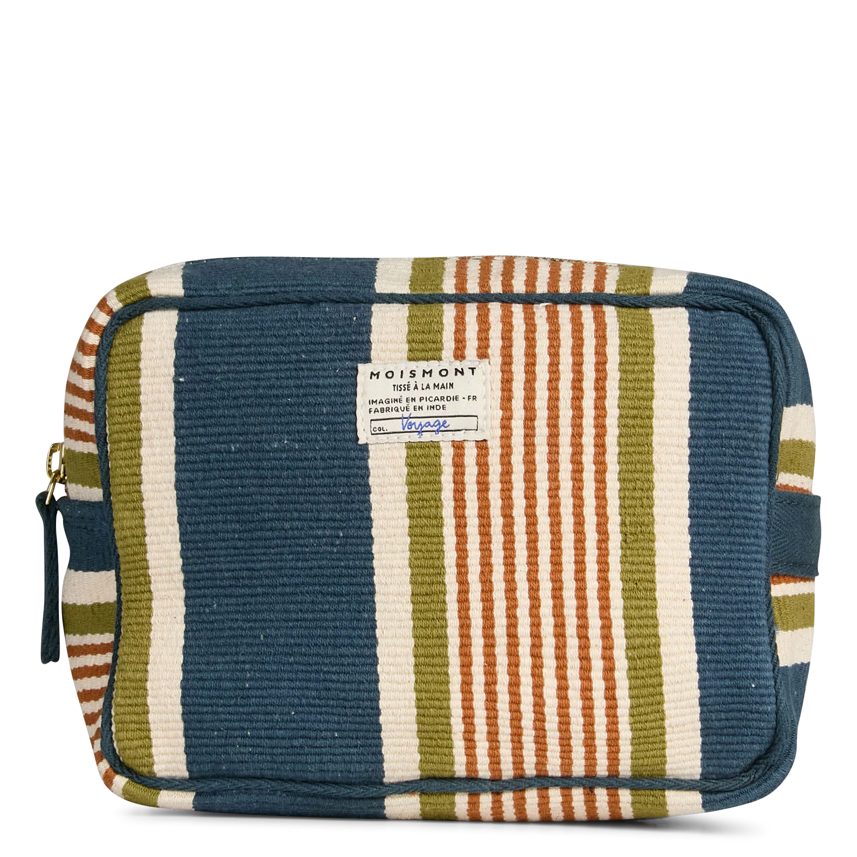 Kosmetiktasche aus Baumwolle Blau N°43