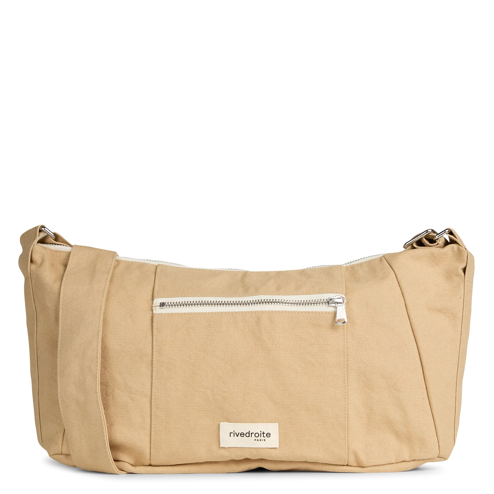 Schultertasche aus Baumwollmischgewebe Beige MINI CHARLOT