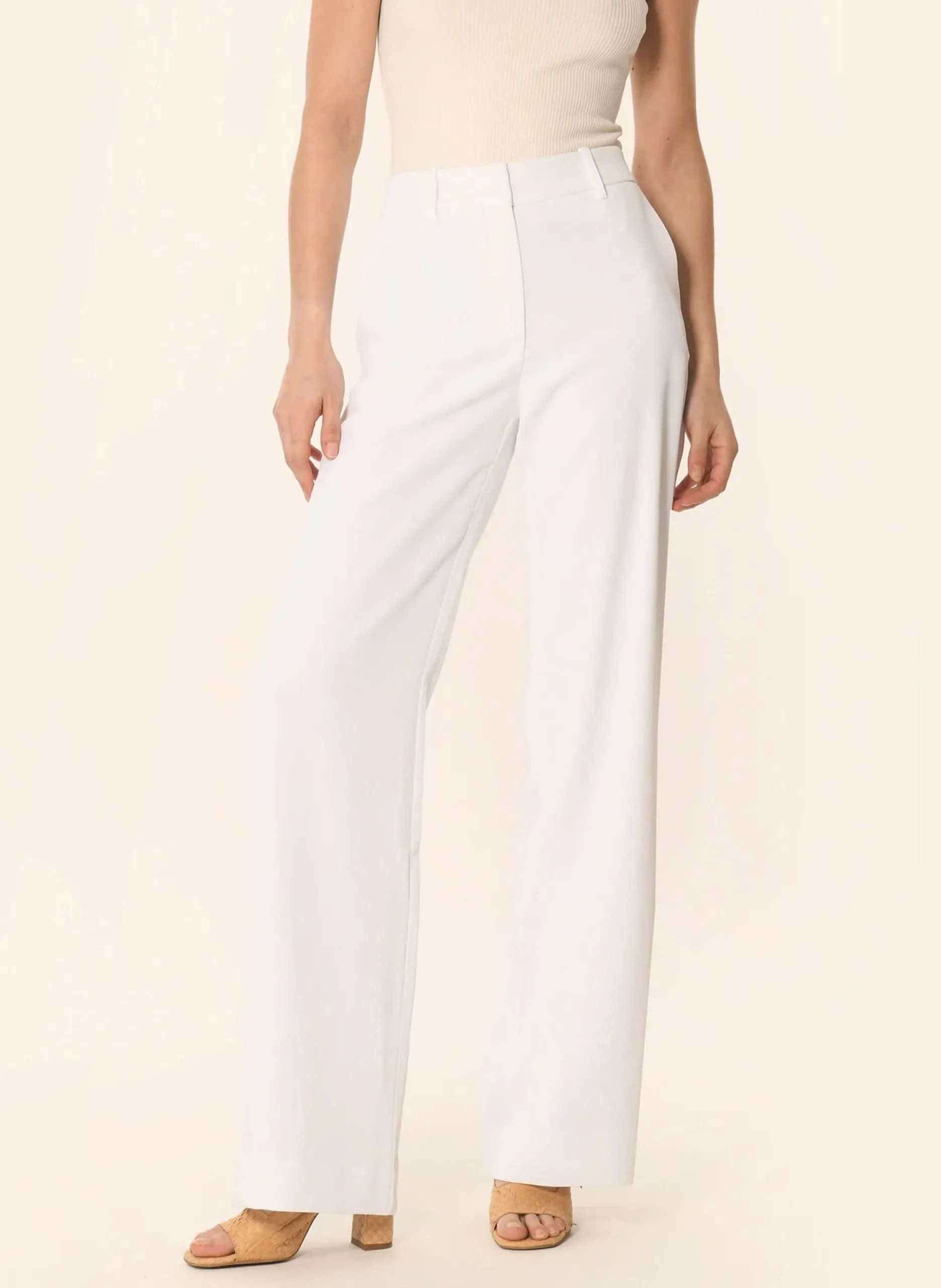 Gerade geschnittene Hose Weiss ALBA