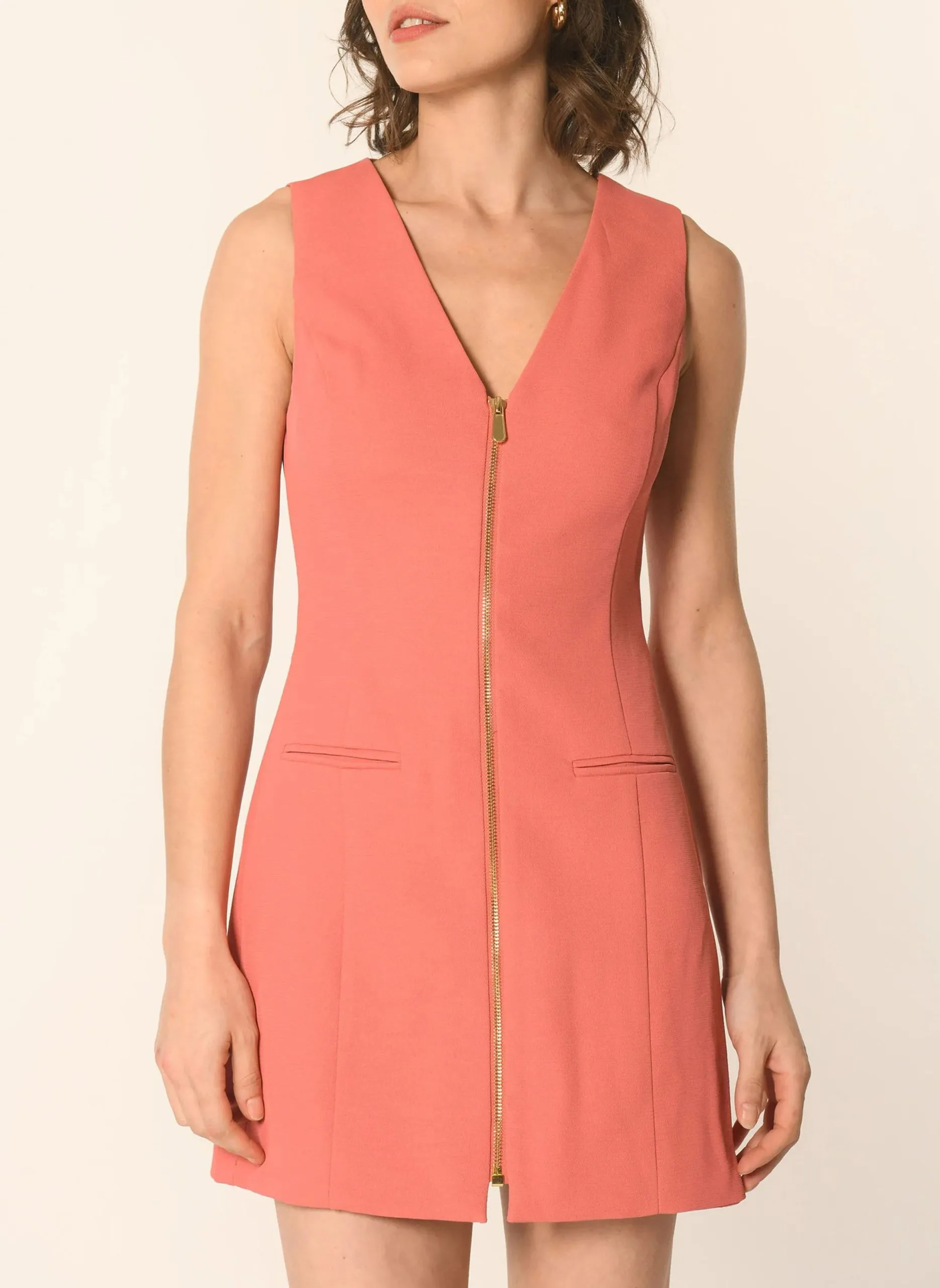 Baumwollkleid Braun ALBA