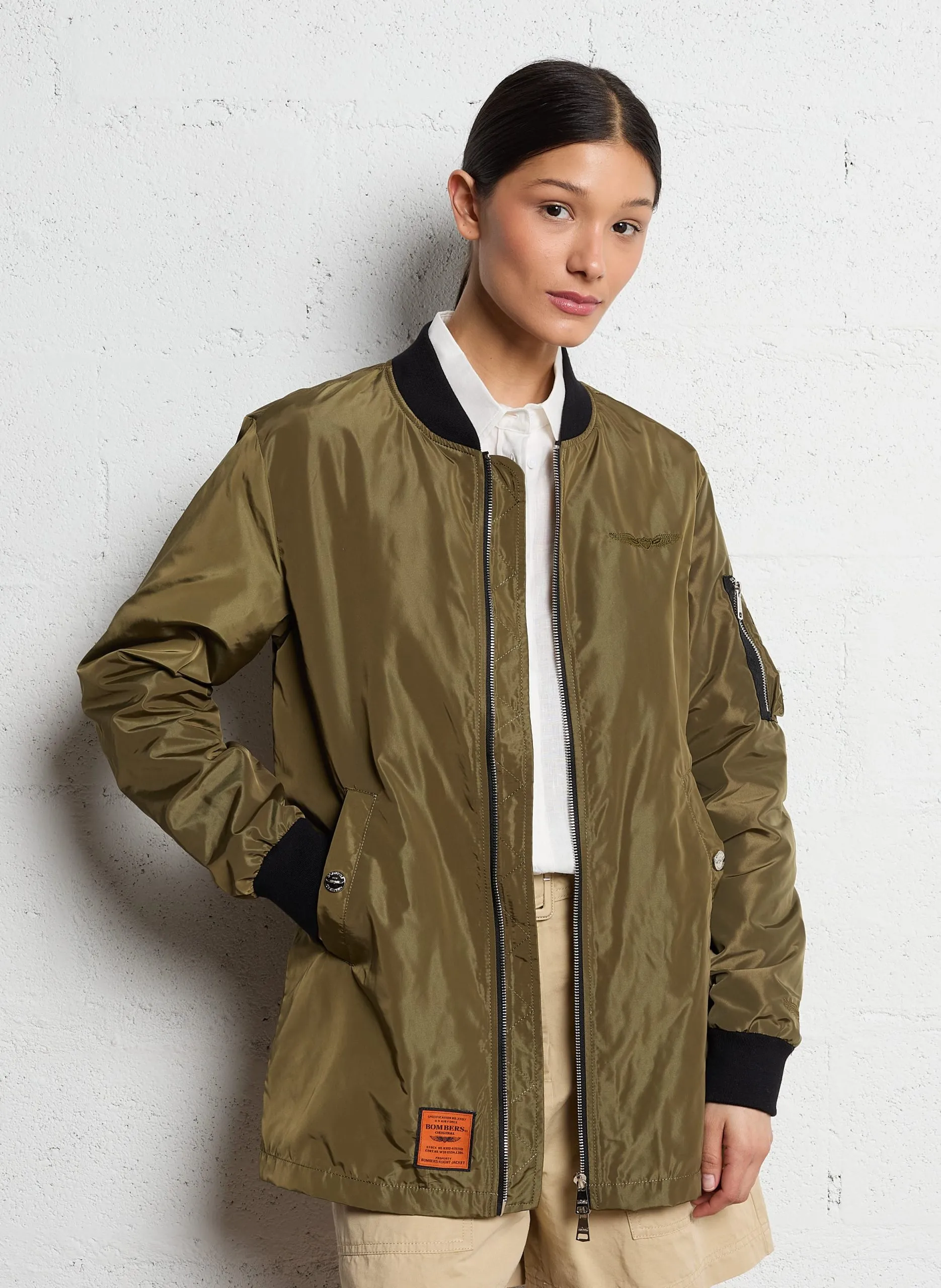Gerader Blouson Khaki MA103