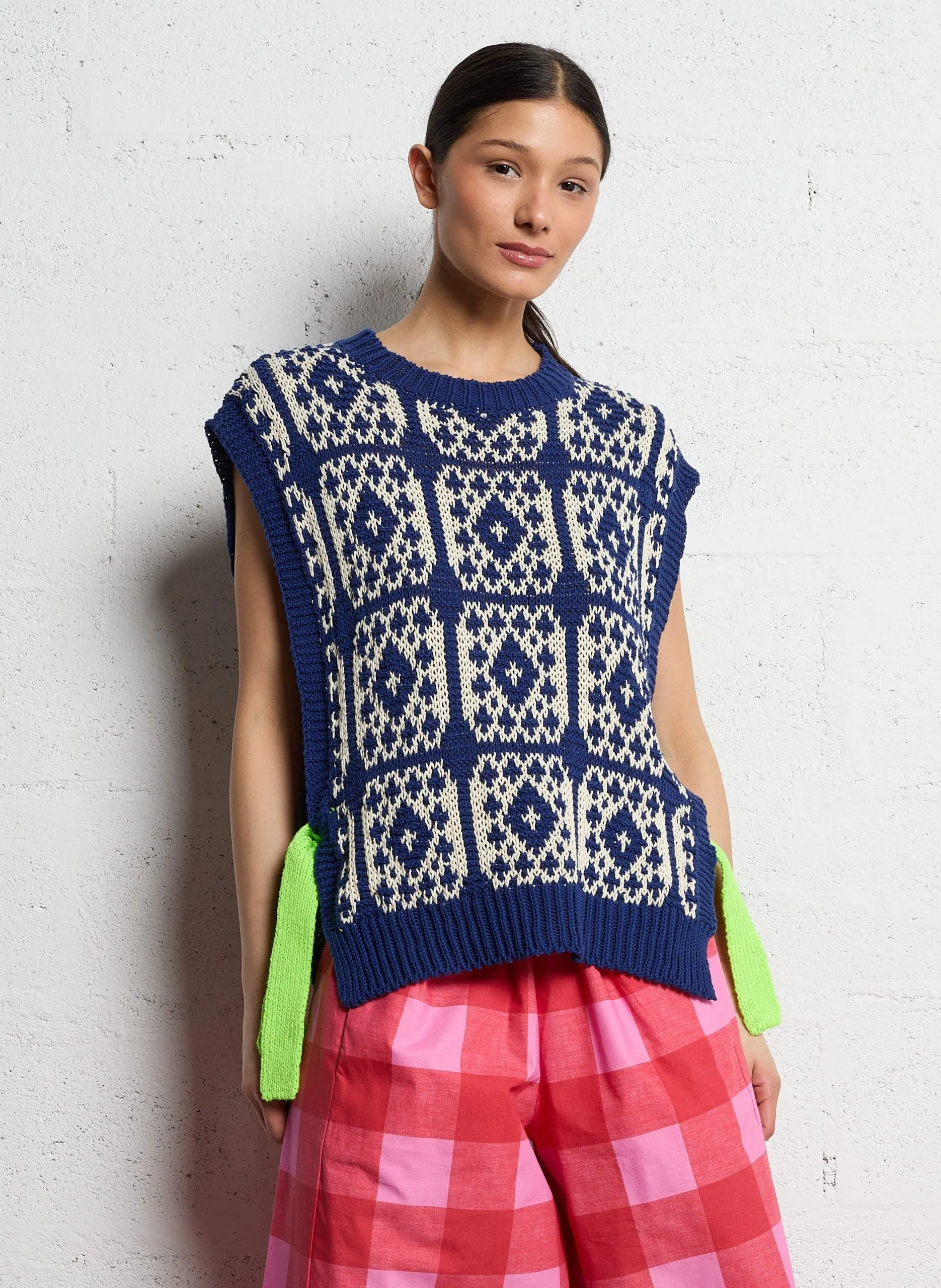 Baumwollpullover Blau GUSTO