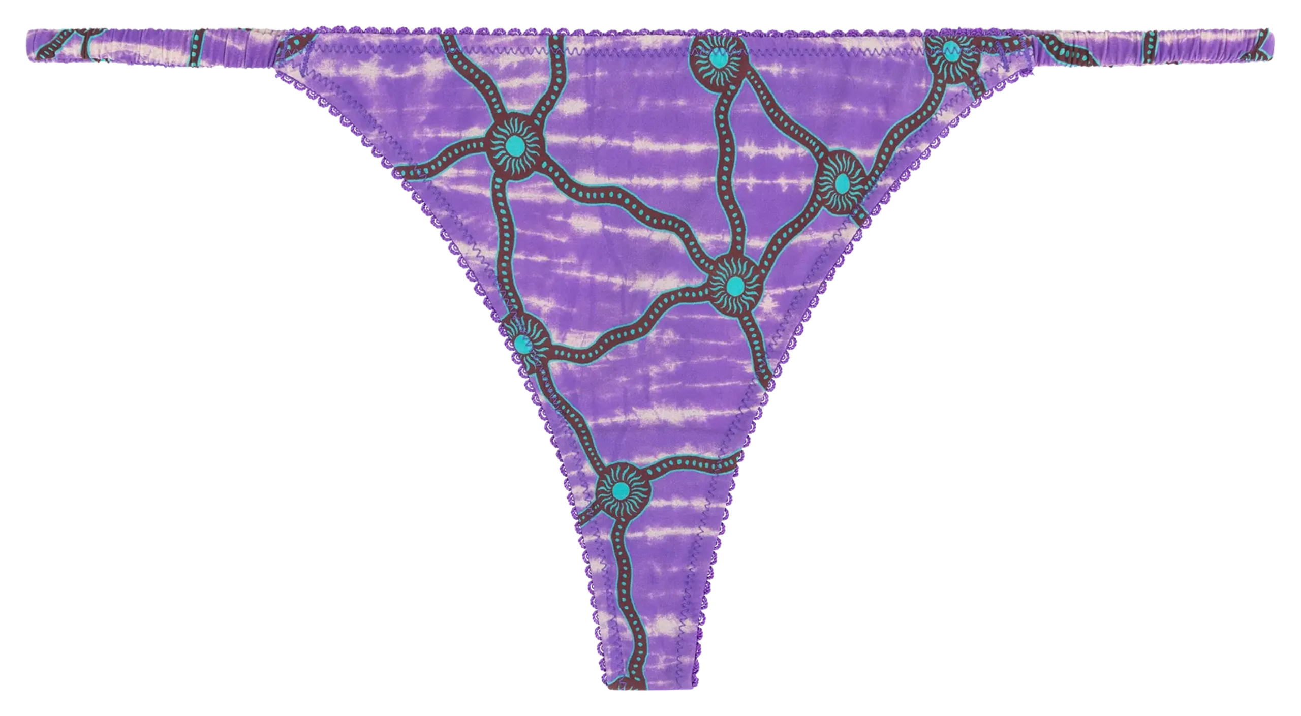 Bedrucktes Band Violett ROOMIE