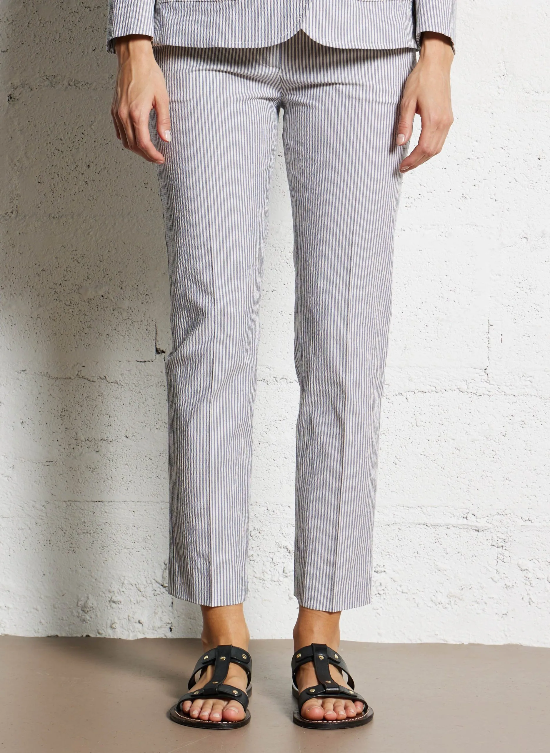 Zigarettenhose aus Baumwolle Blau STARLET