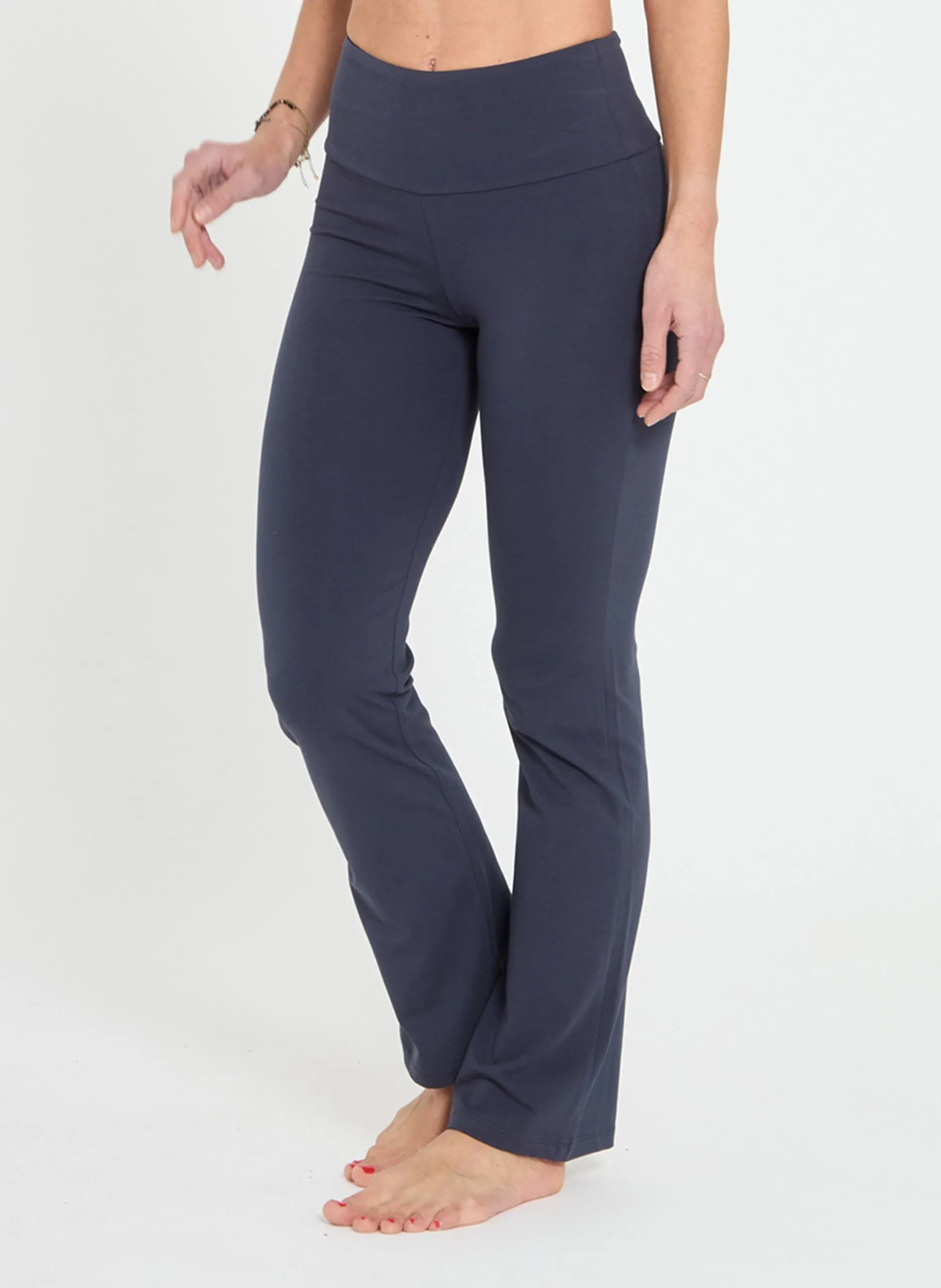 Yoga Leggings aus Baumwollmischung Blau JAZZ