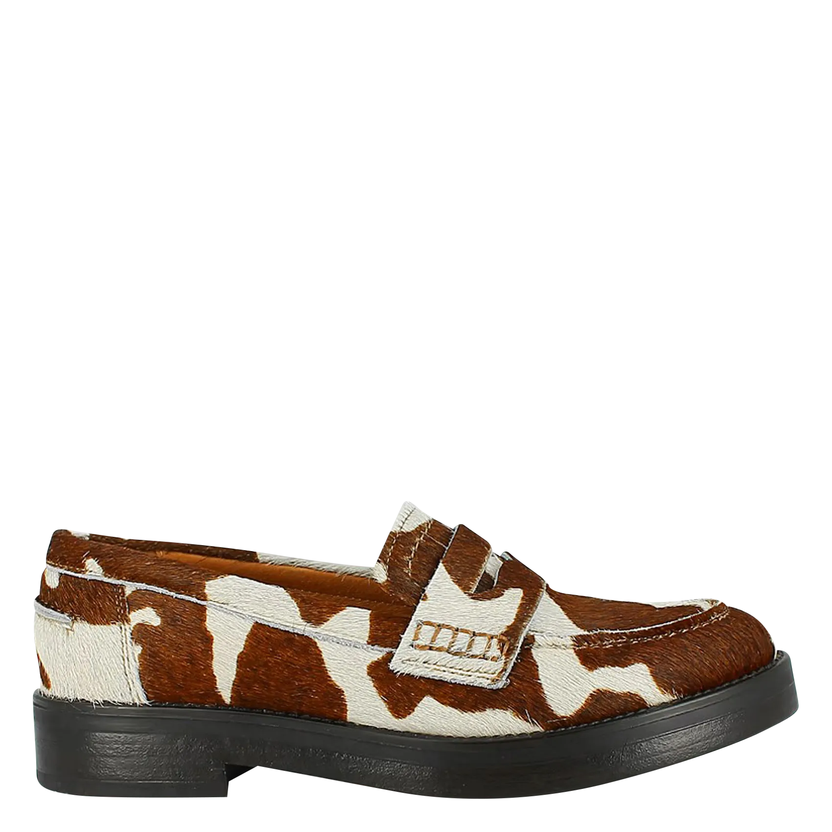 Kuhmuster-Pumps Braun MIRNA